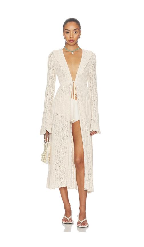 devon windsor sienna robe in cream.