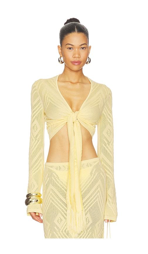 devon windsor vale top in yellow.