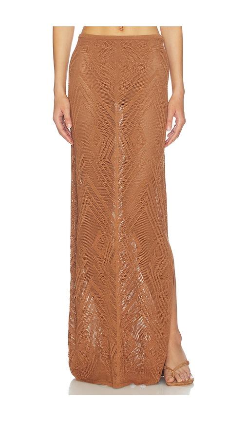 devon windsor vie skirt in brown.