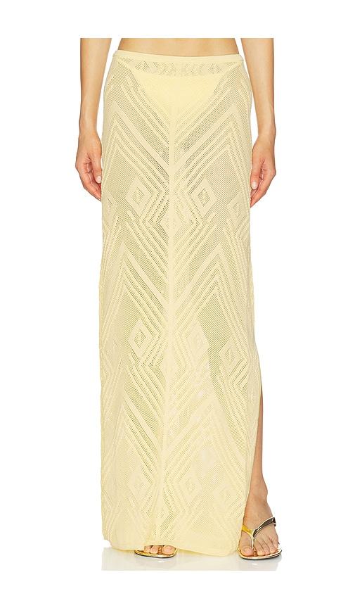 devon windsor vie skirt in yellow.