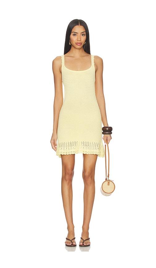 devon windsor willamina dress in lemon.