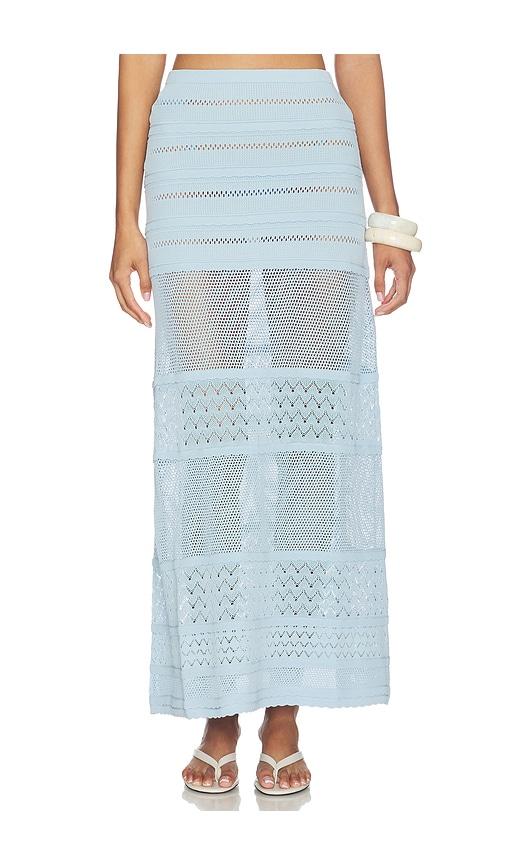 devon windsor yasmin skirt in baby blue.