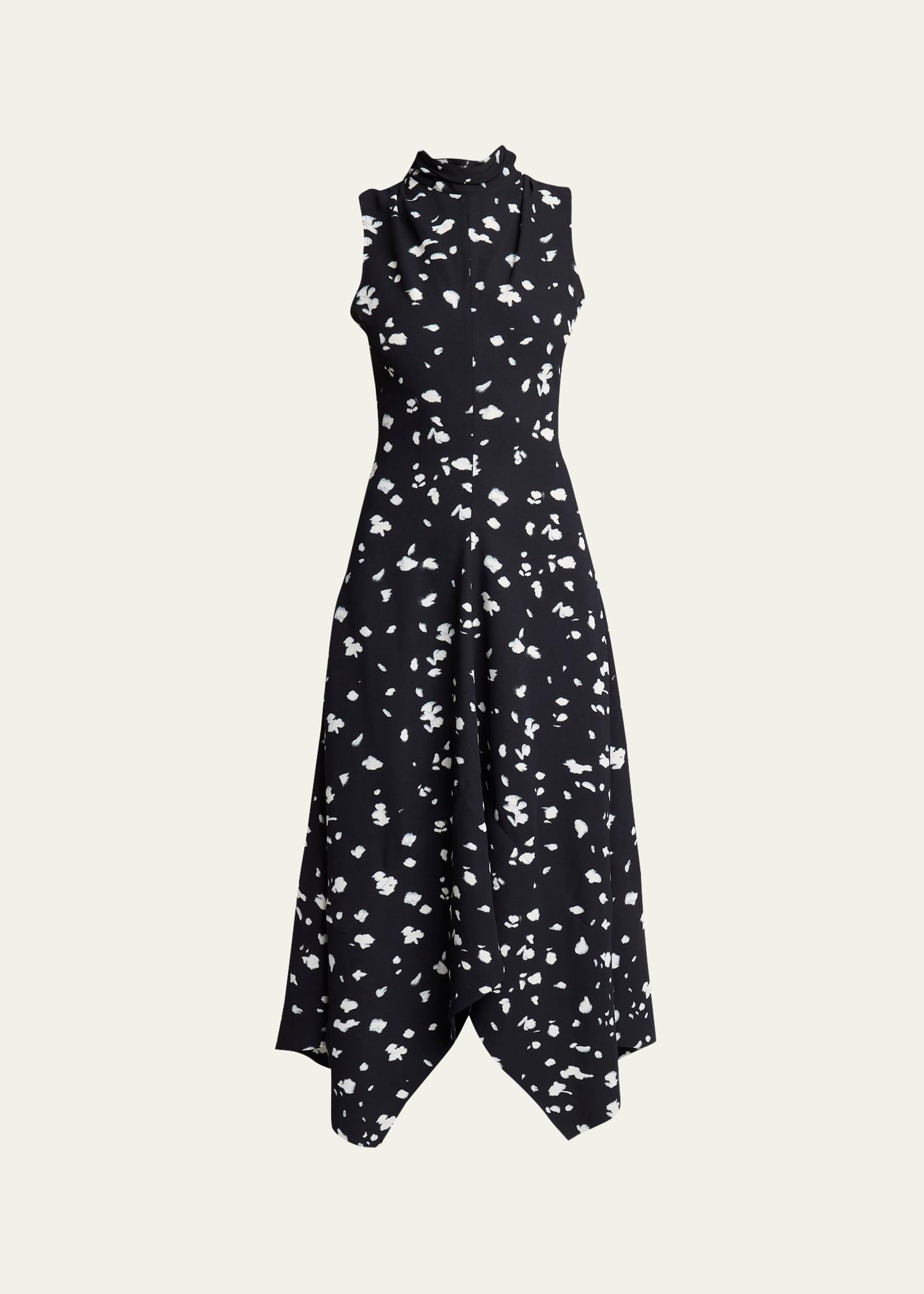 devora sleeveless high-neck dress