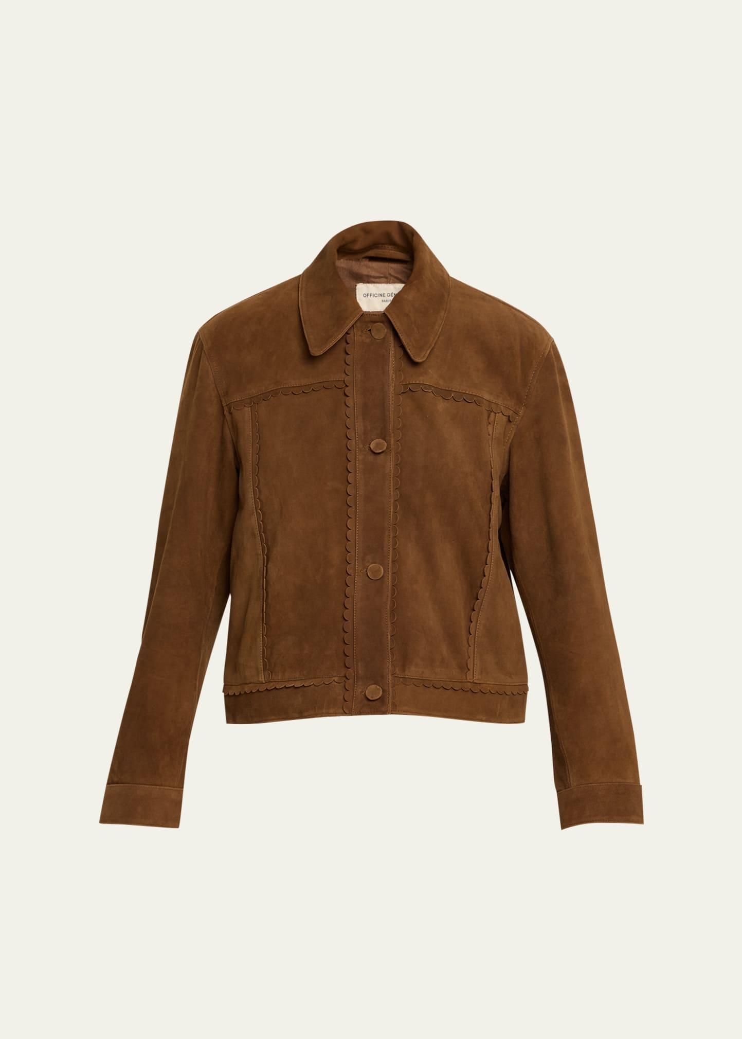 dewi deco goat suede jacket