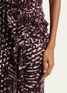 deyon abstract print draped dress