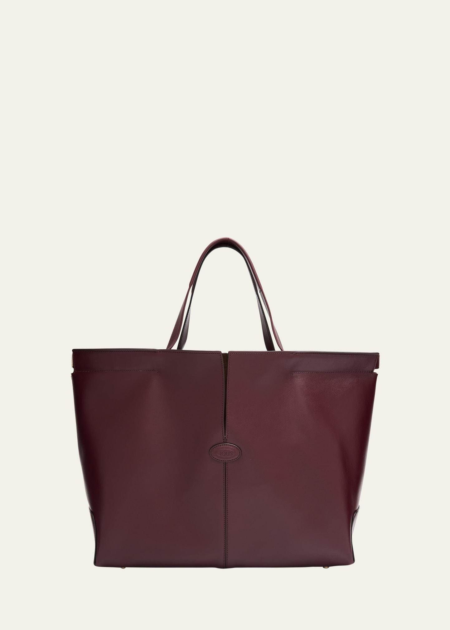 di bag folia leather shopper tote bag