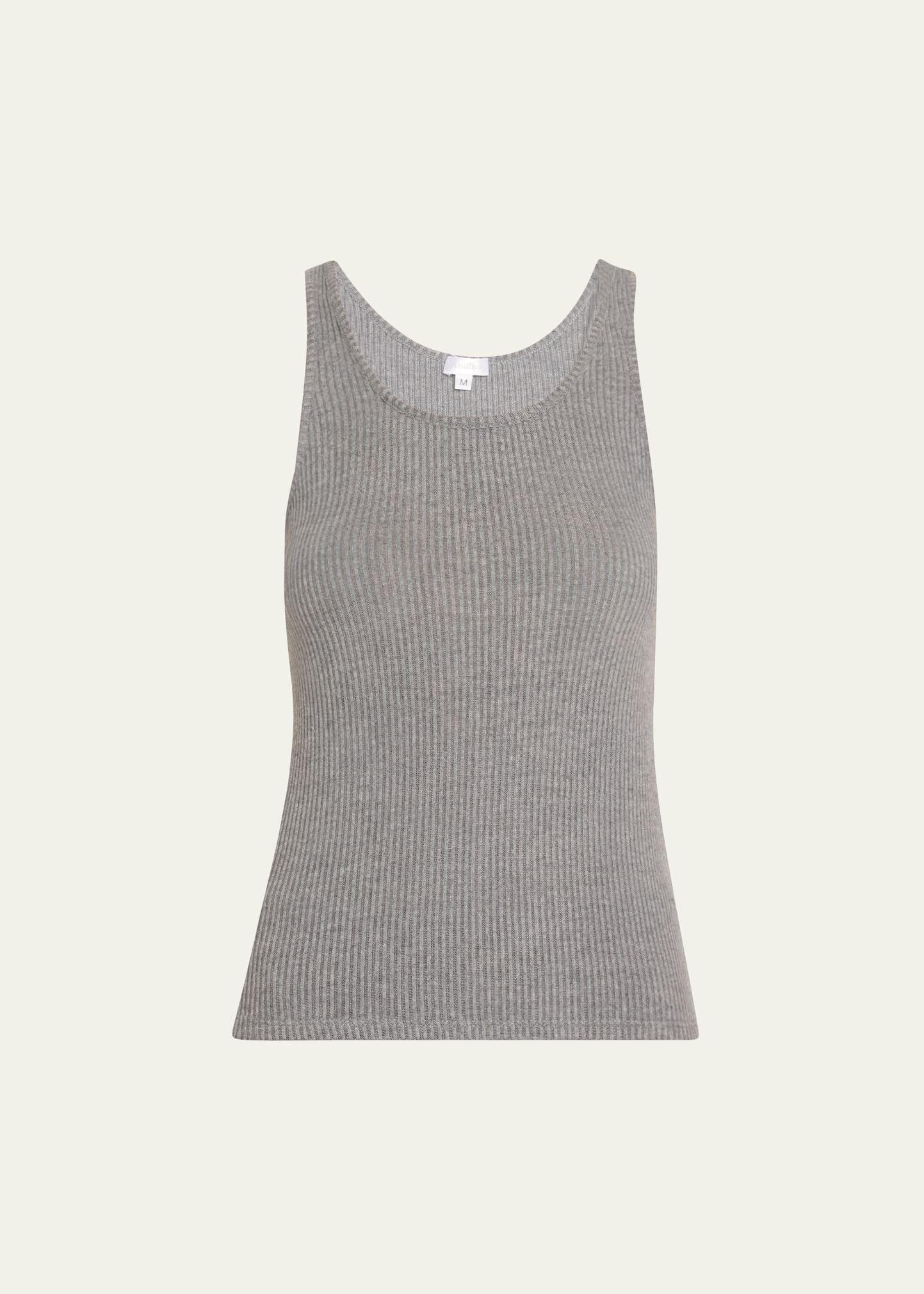 di maria ribbed scoop-neck tank