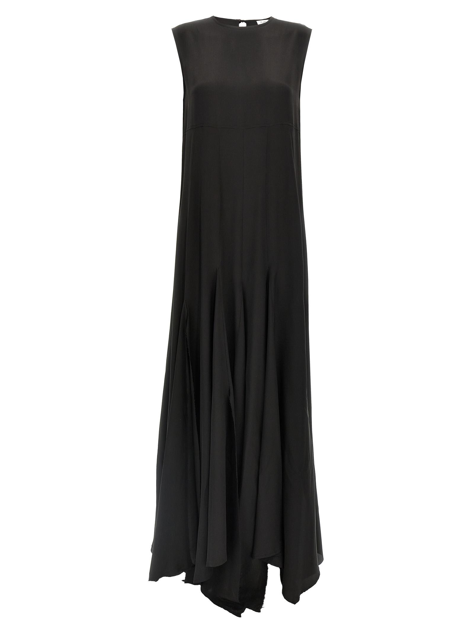 di. la3 pari' spicchi dress black silk - women