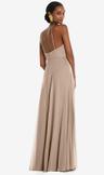 diamond halter maxi dress with adjustable straps