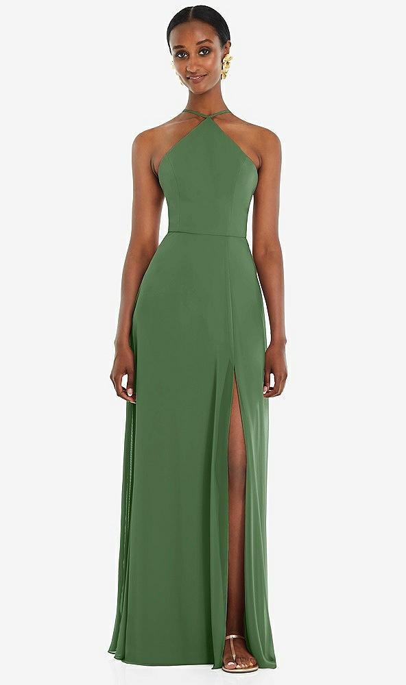 diamond halter maxi dress with adjustable straps