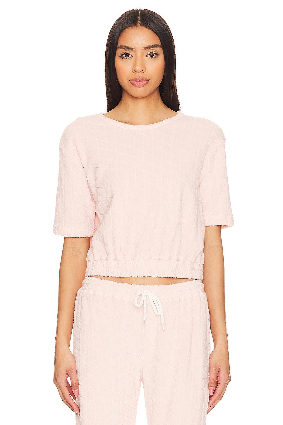 diamond terry cloth top