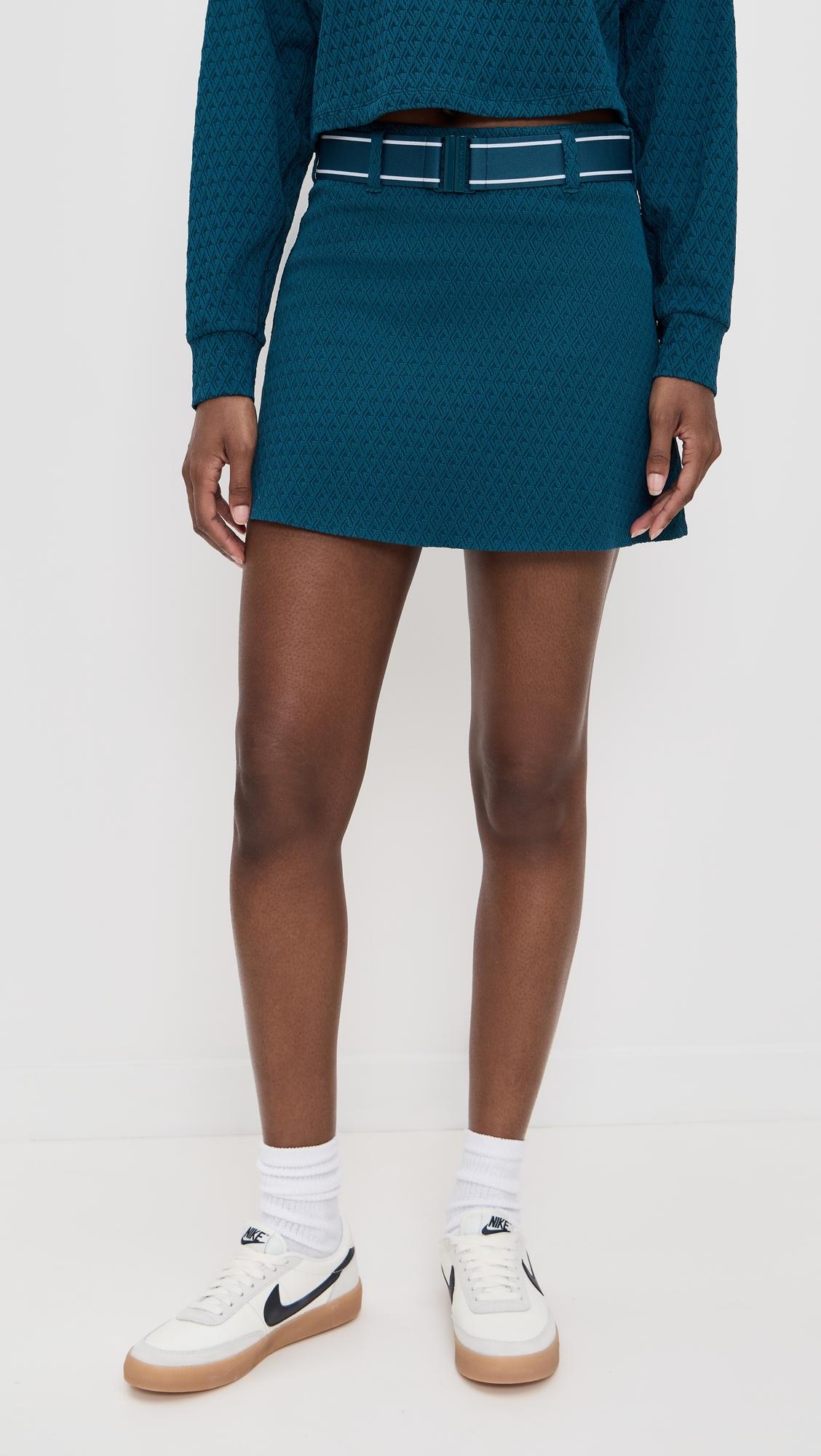 diamonds all day belted jacquard skirt