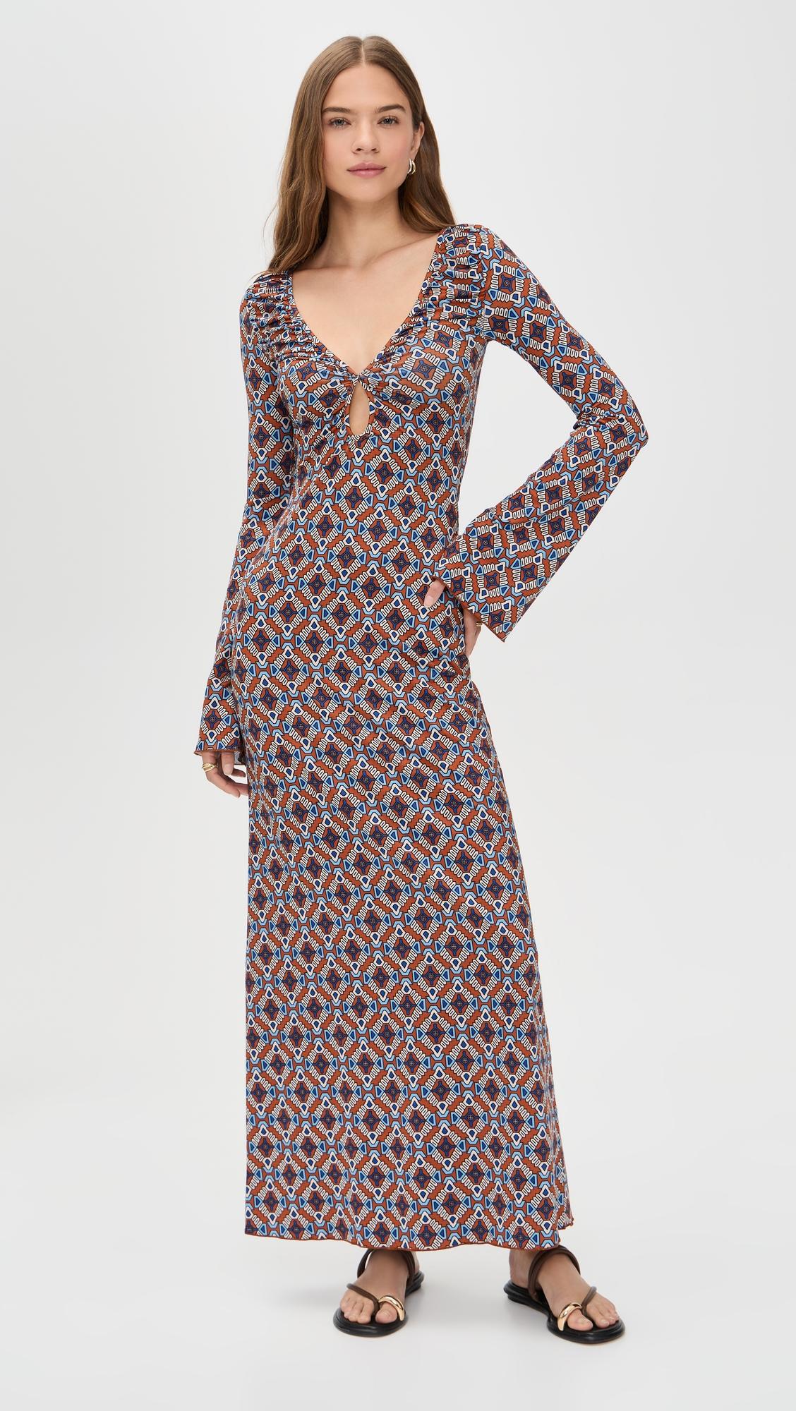diana bell sleeve dress