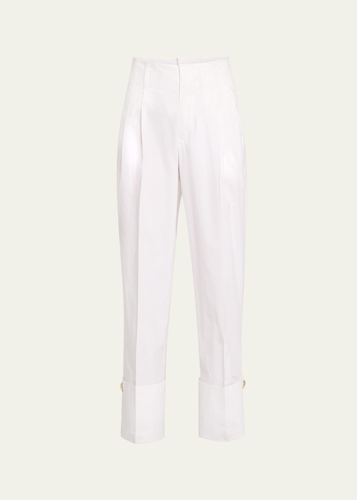 diana cuffed poplin pants