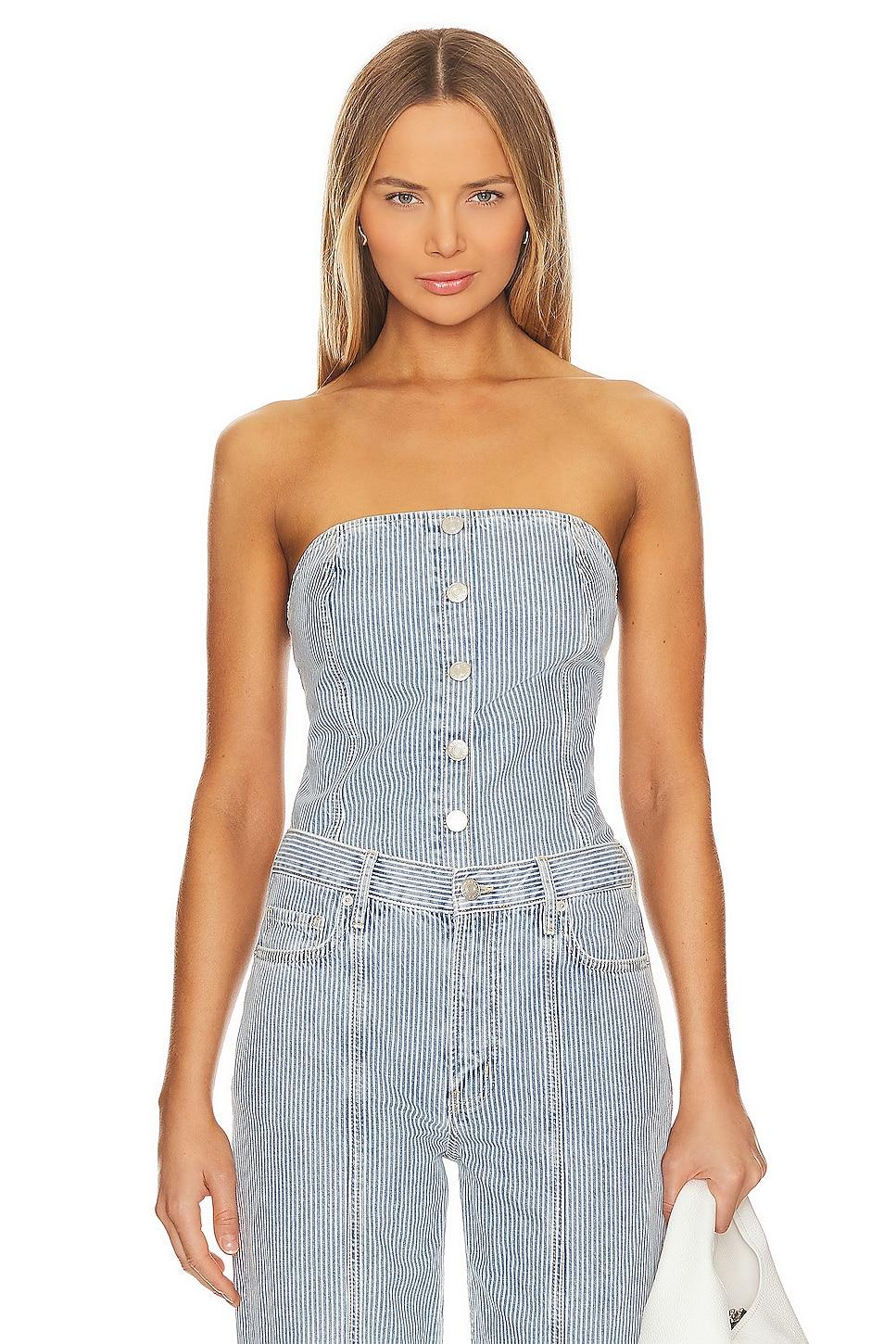 diana denim bustier