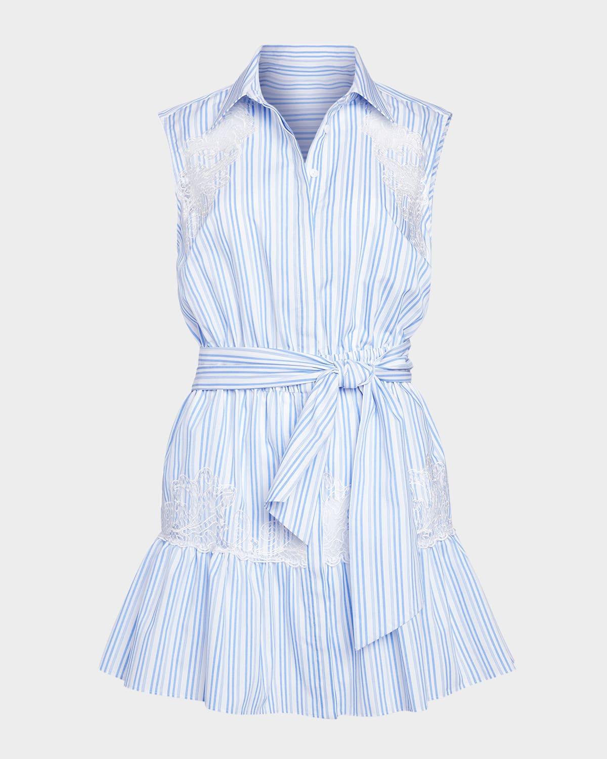 diana striped mini dress