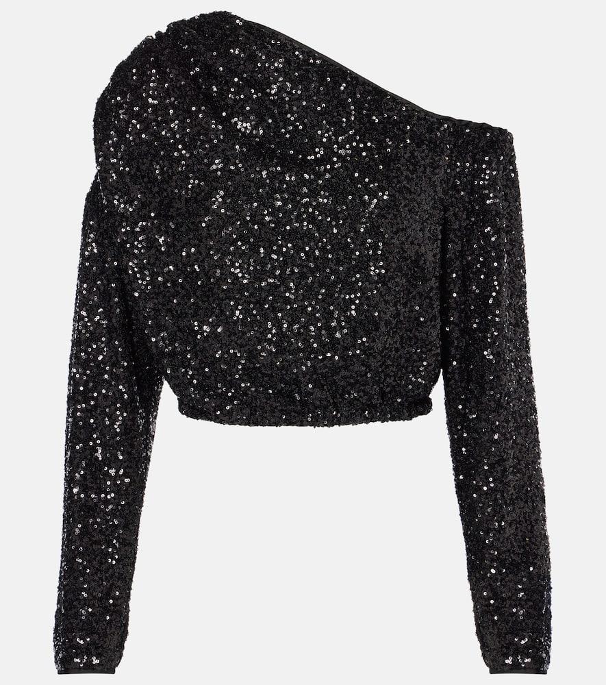 diane von furstenberg belle sequined asymmetric top