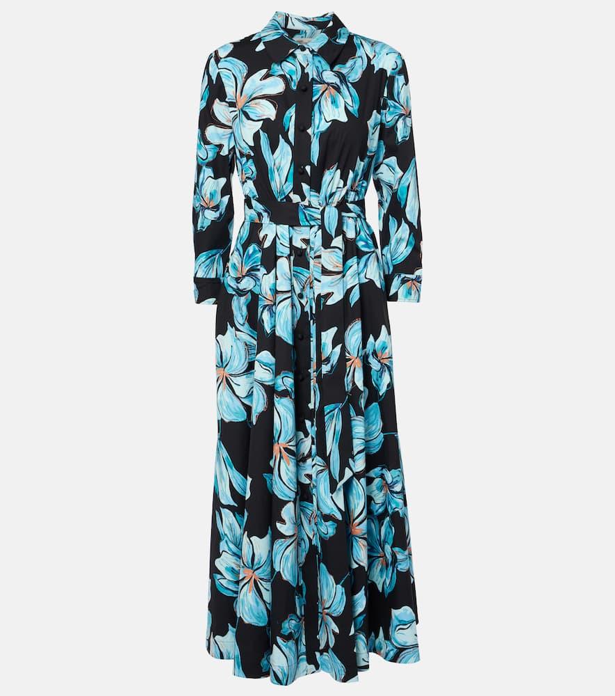diane von furstenberg blaine floral cotton maxi dress