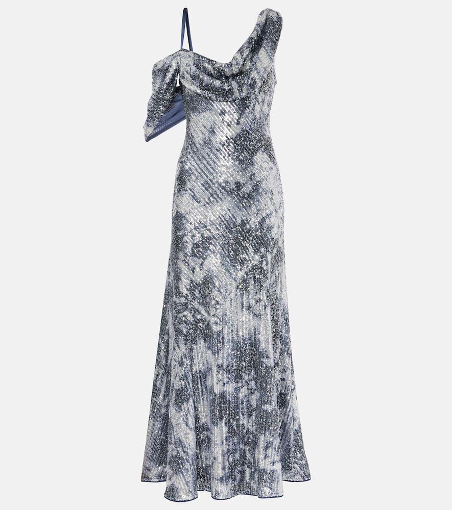 diane von furstenberg joaquin sequined maxi dress