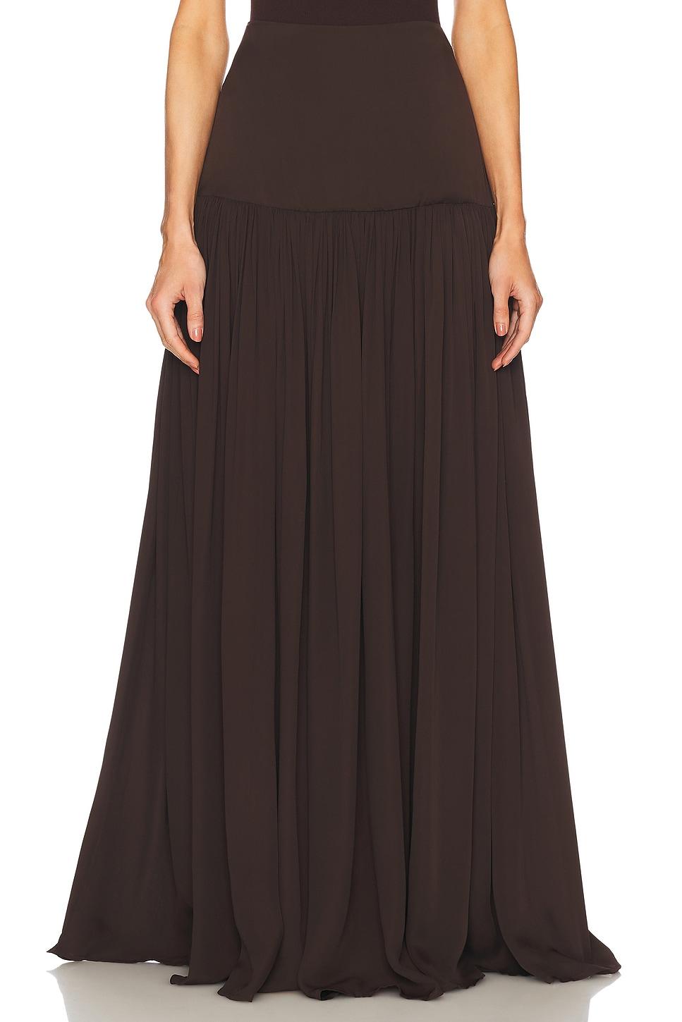 diaphanous maxi skirt
