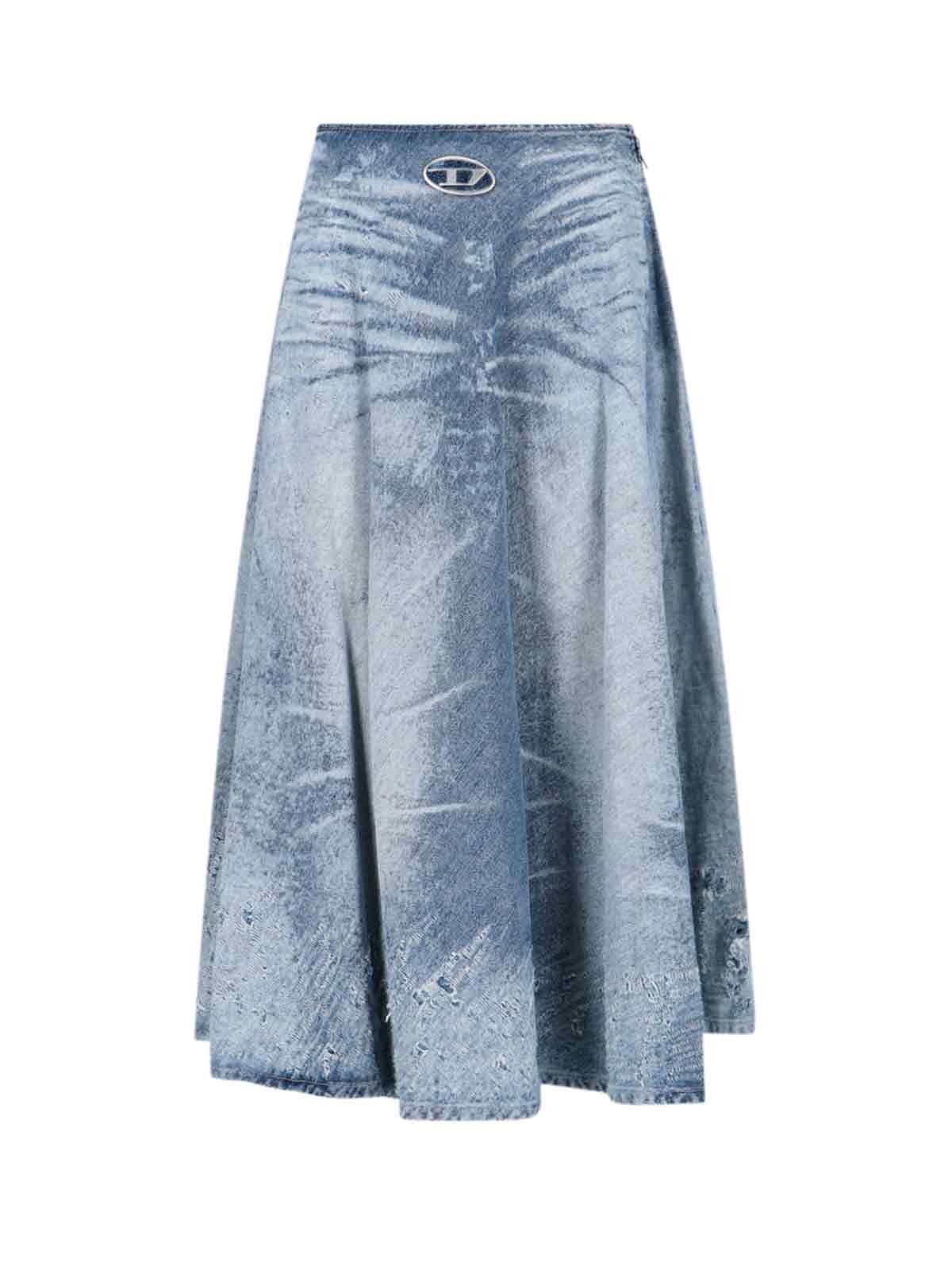 diesel 'de-annet-fsh' midi skirt