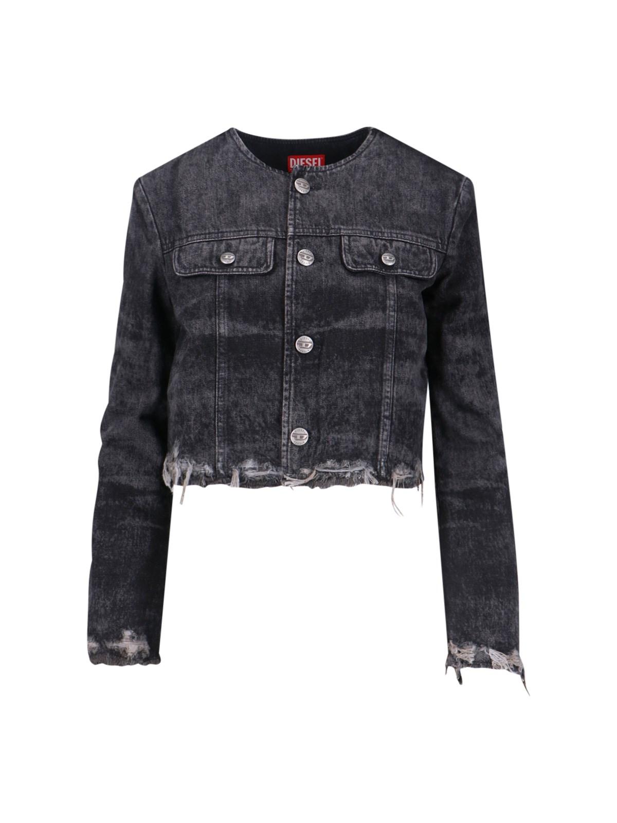 diesel 'de-graffy-fsh' denim jacket
