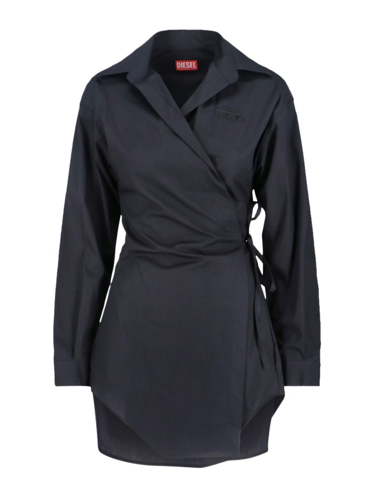 diesel 'delphiden' shirt midi dress