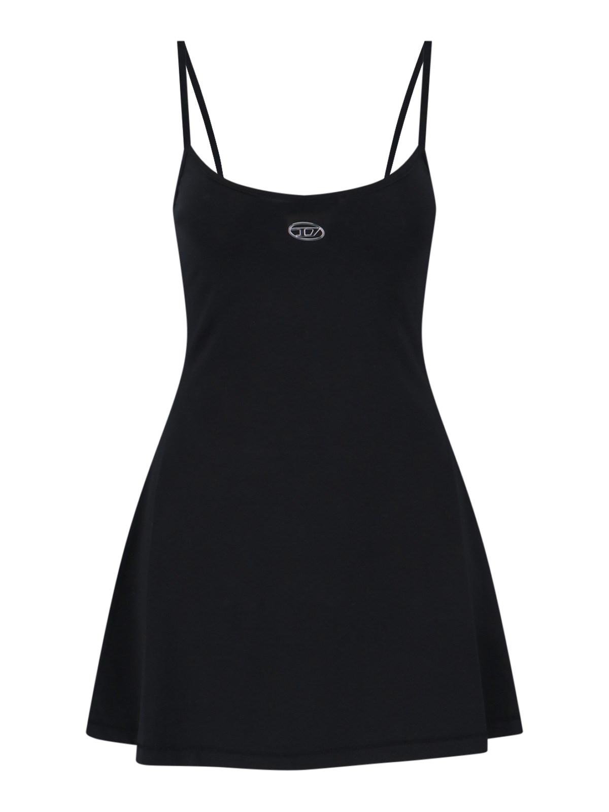 diesel 'oval d' mini dress