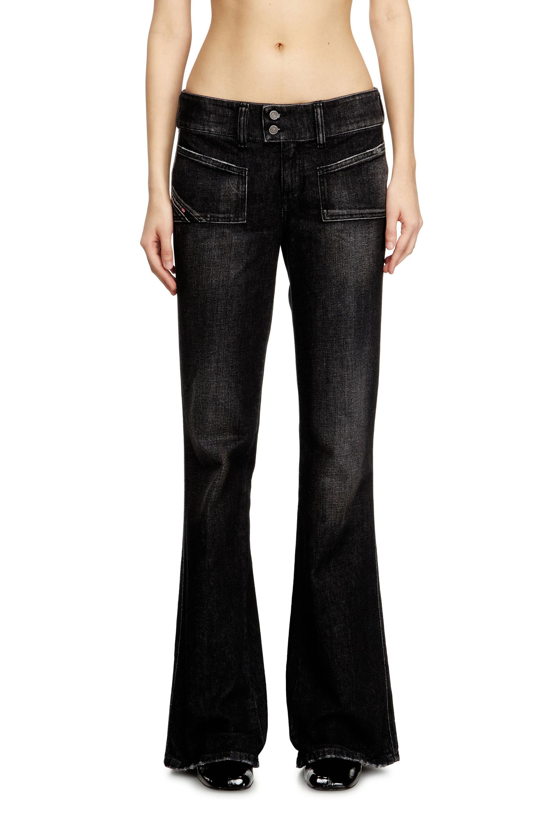 diesel - bootcut jeans - d-hush - jeans - woman - black