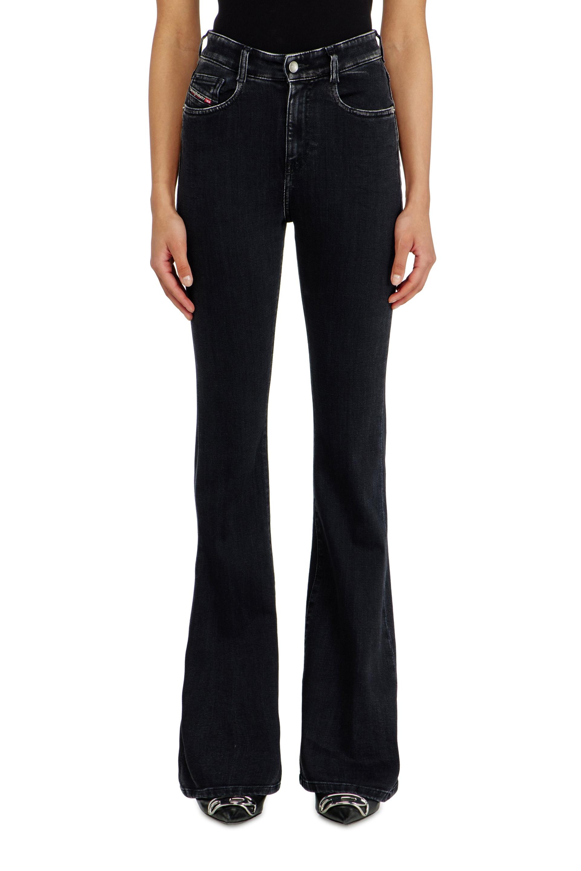 diesel - bootcut jeans high waist 1973 d-partt - jeans - woman - black