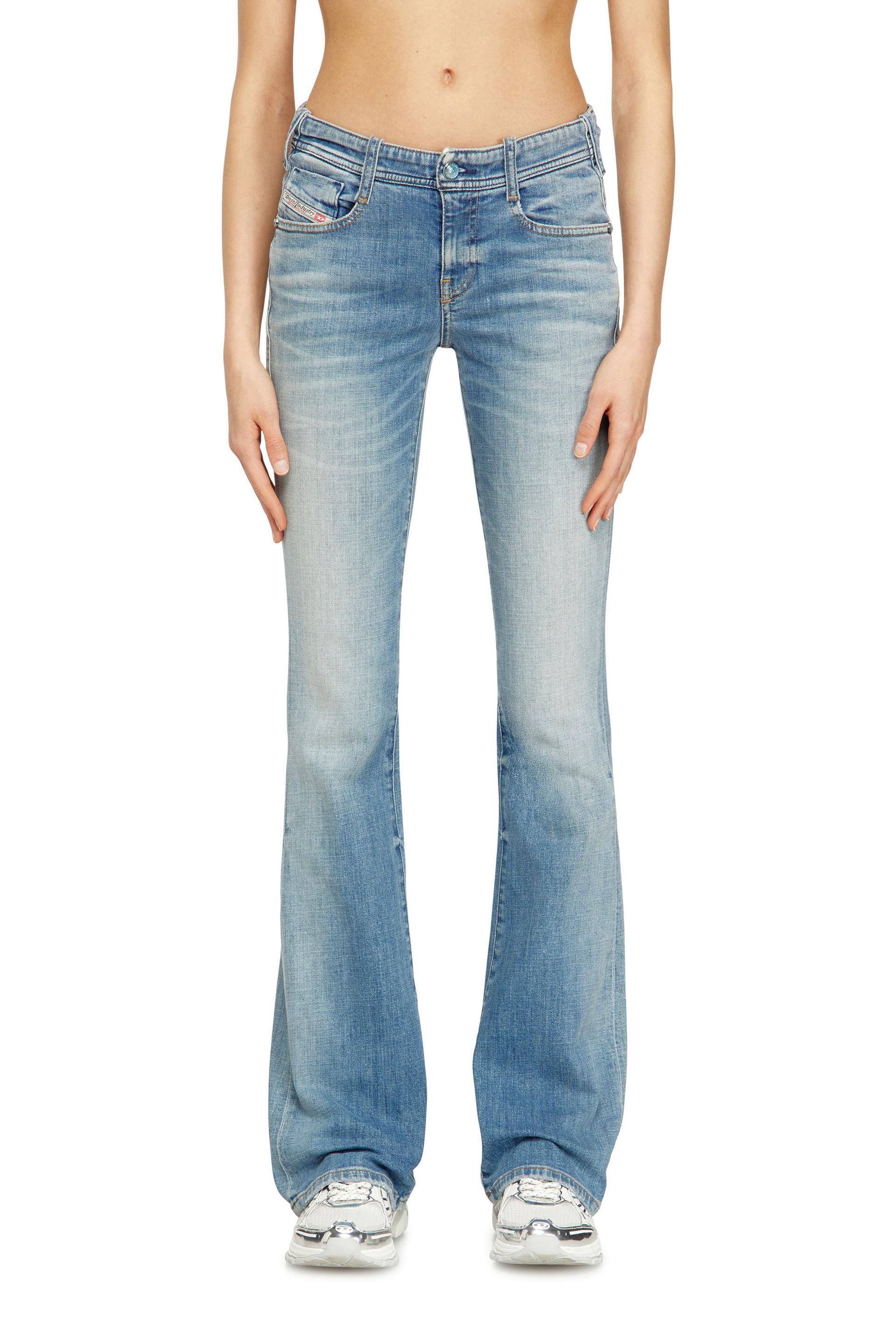 diesel - bootcut jeans low waist 1969 d-ebbey - jeans - woman - blue