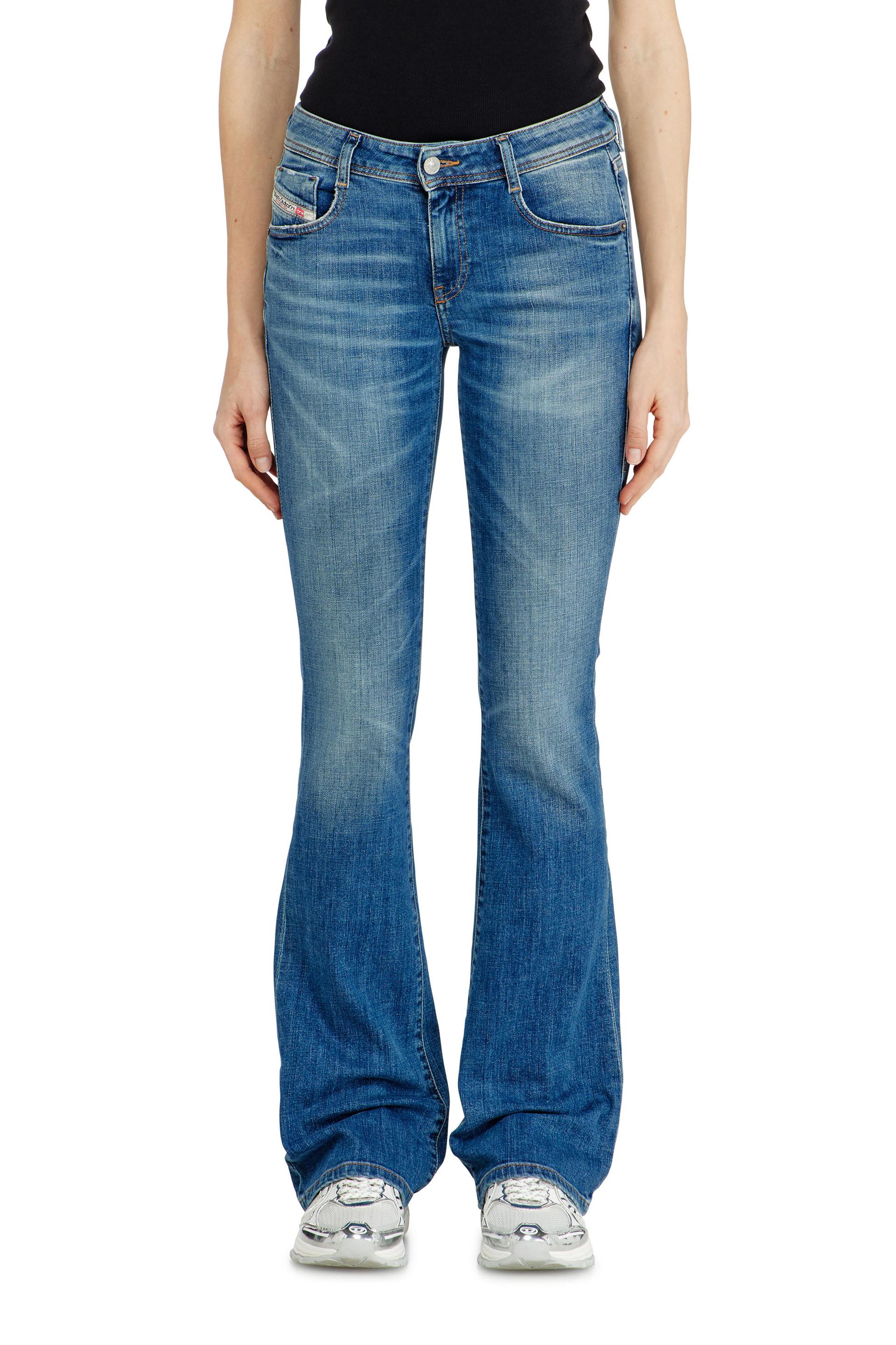 diesel - bootcut jeans low waist 1969 d-ebbey - jeans - woman - blue