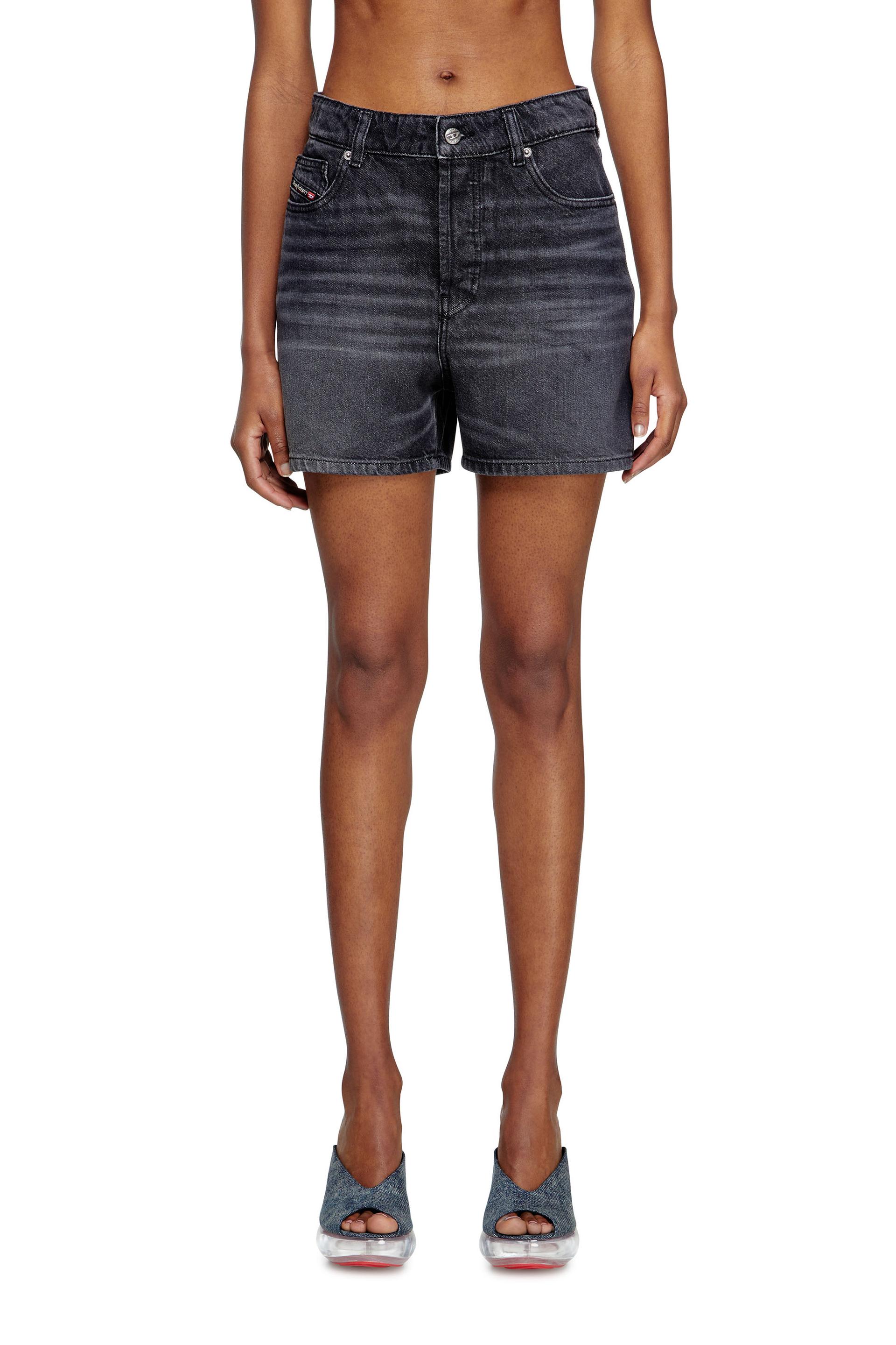 diesel - denim shorts - shorts - woman - black