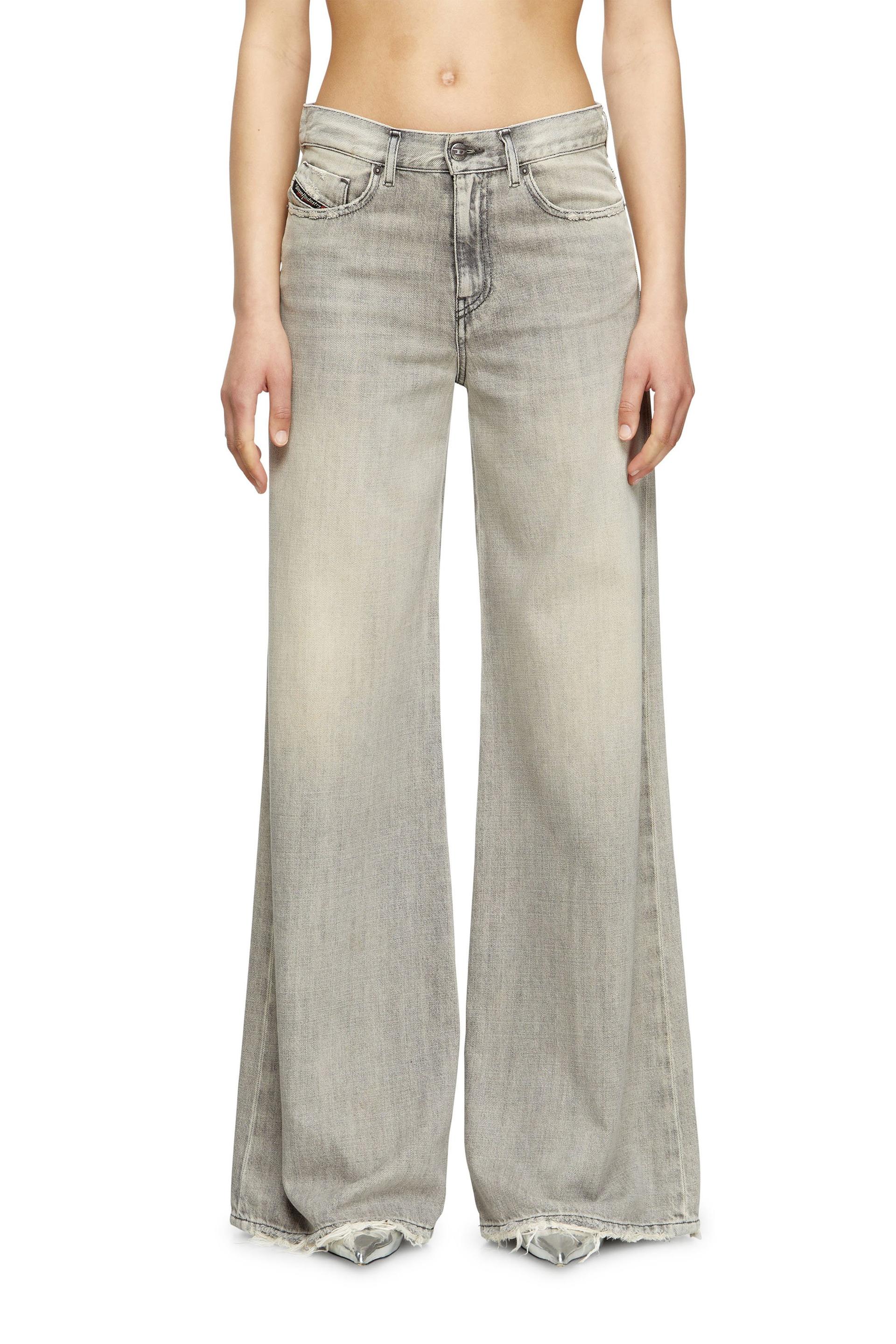 diesel - flare jeans - 1978 d-akemi - jeans - woman - grey