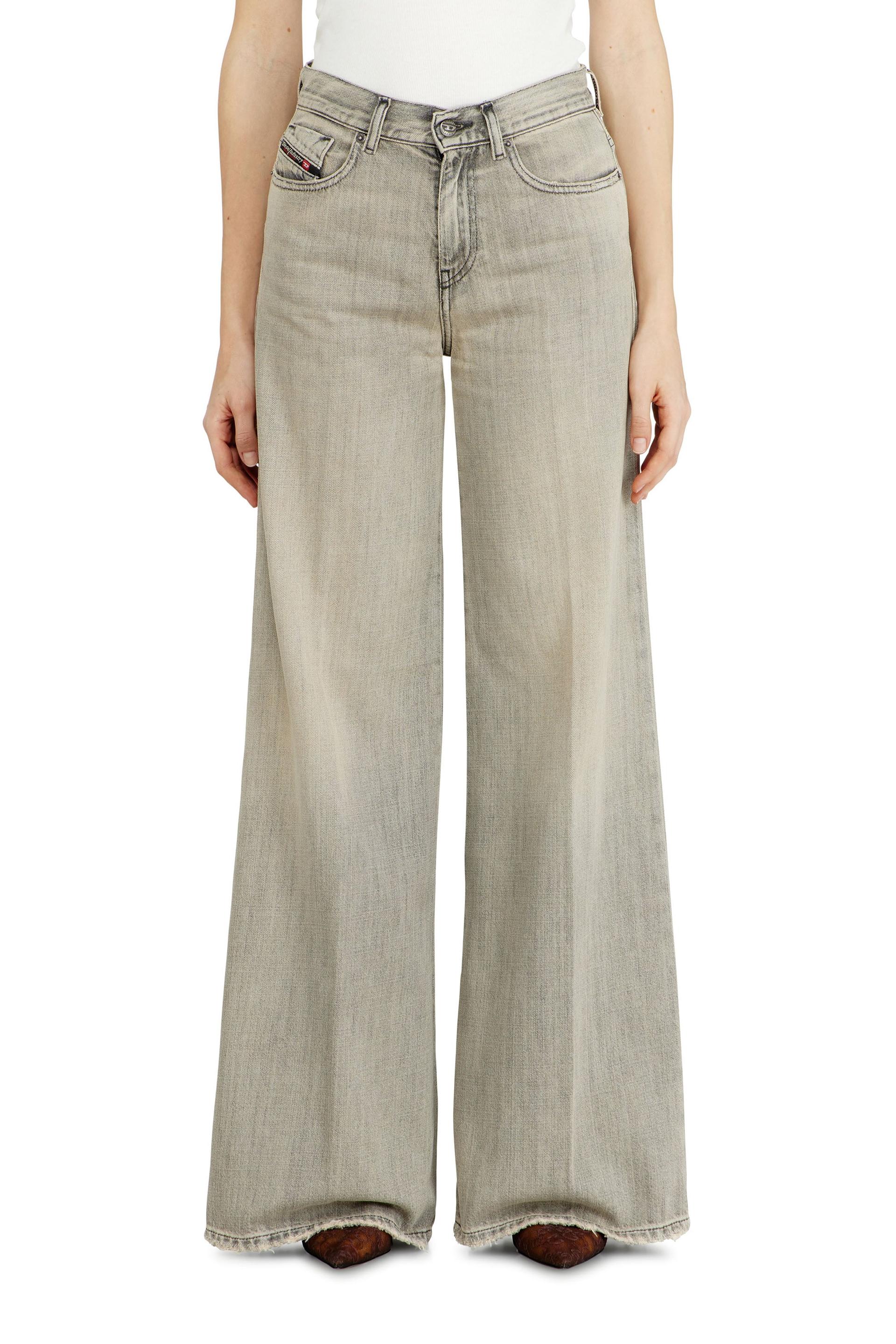 diesel - flare jeans regular waist 1978 d-akemi - jeans - woman - grey