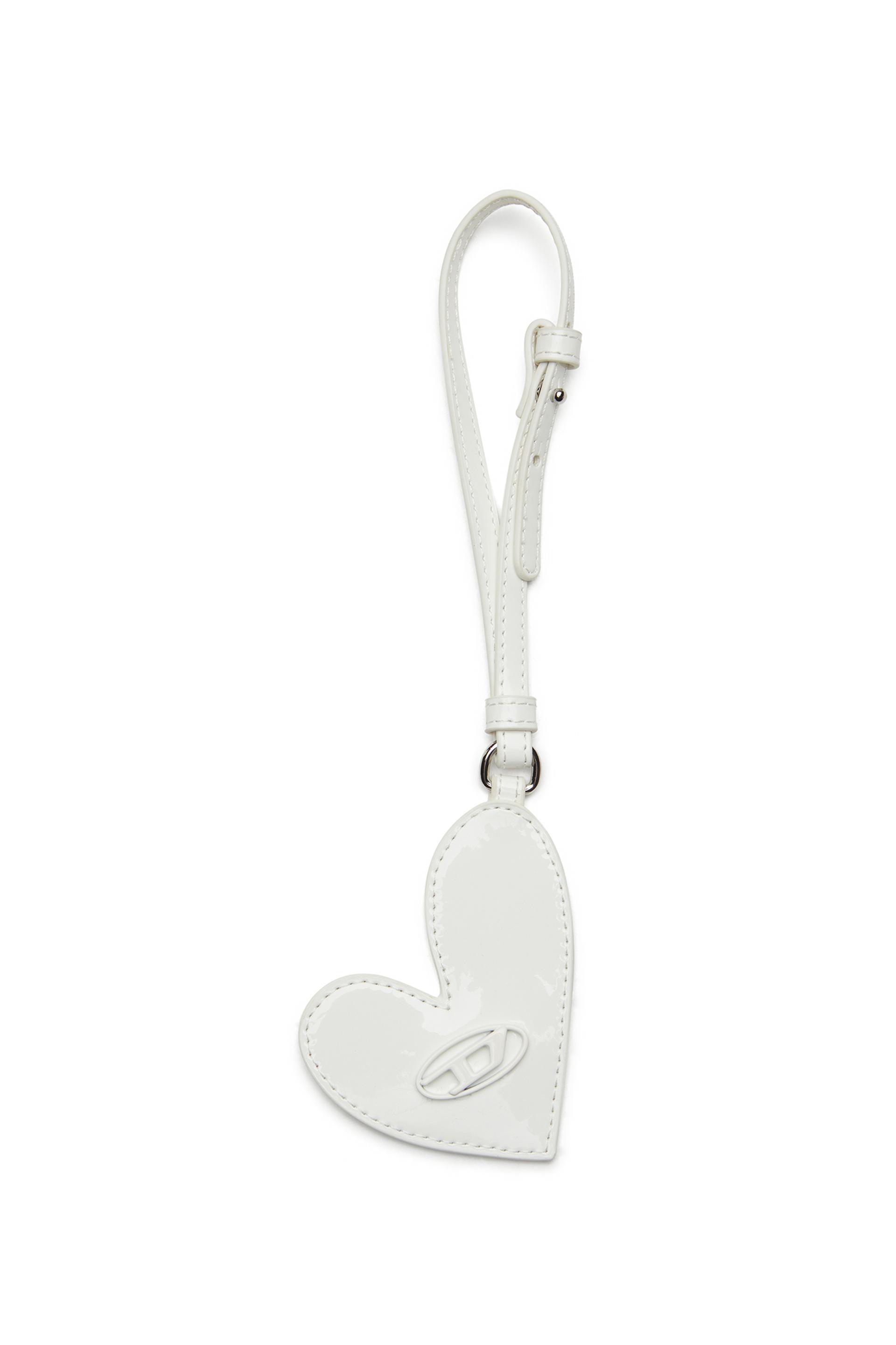 diesel - mirror charm with glossy finish - charms and keyrings - woman - white
