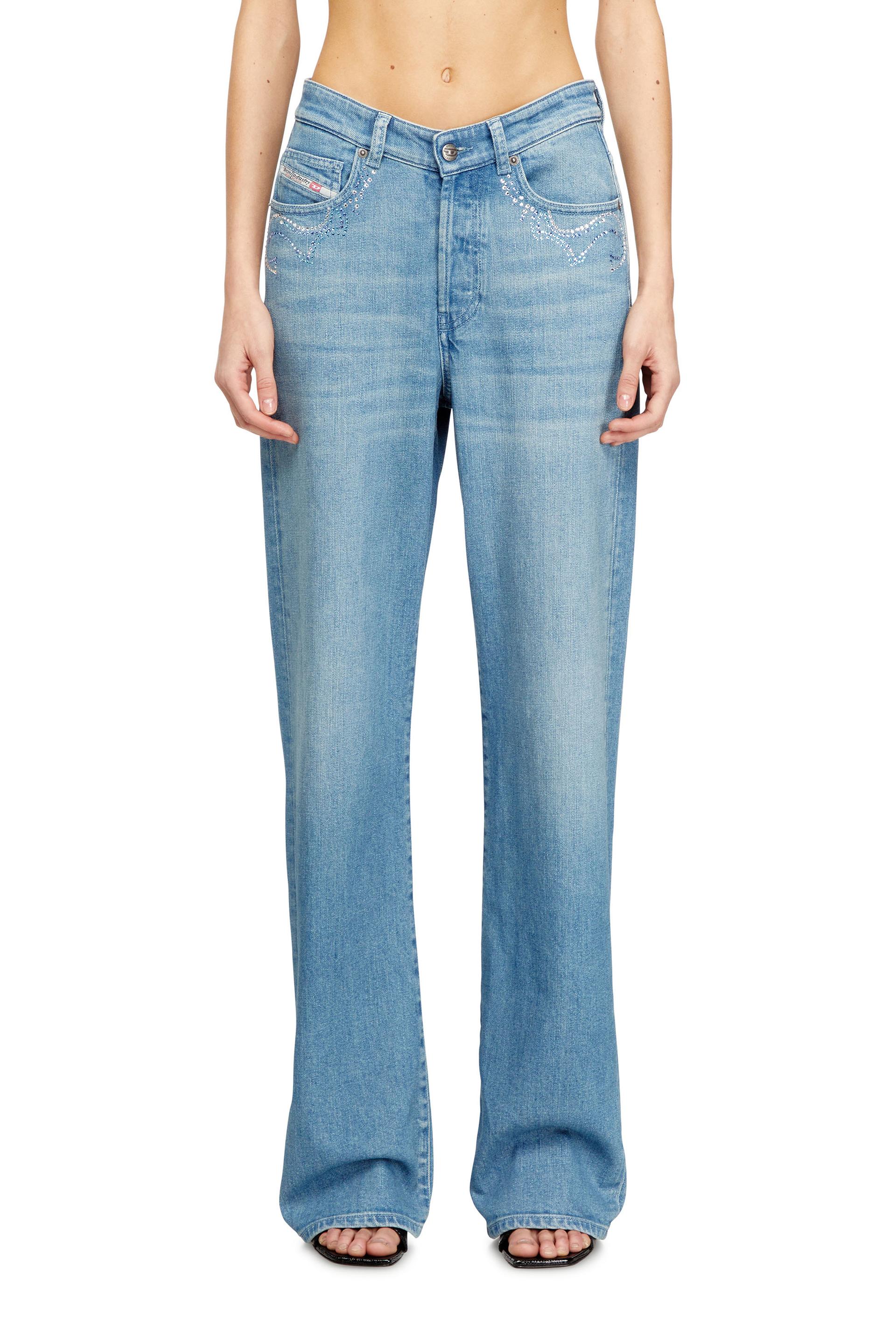 diesel - regular jeans - 1971 d-sent - jeans - woman - blue