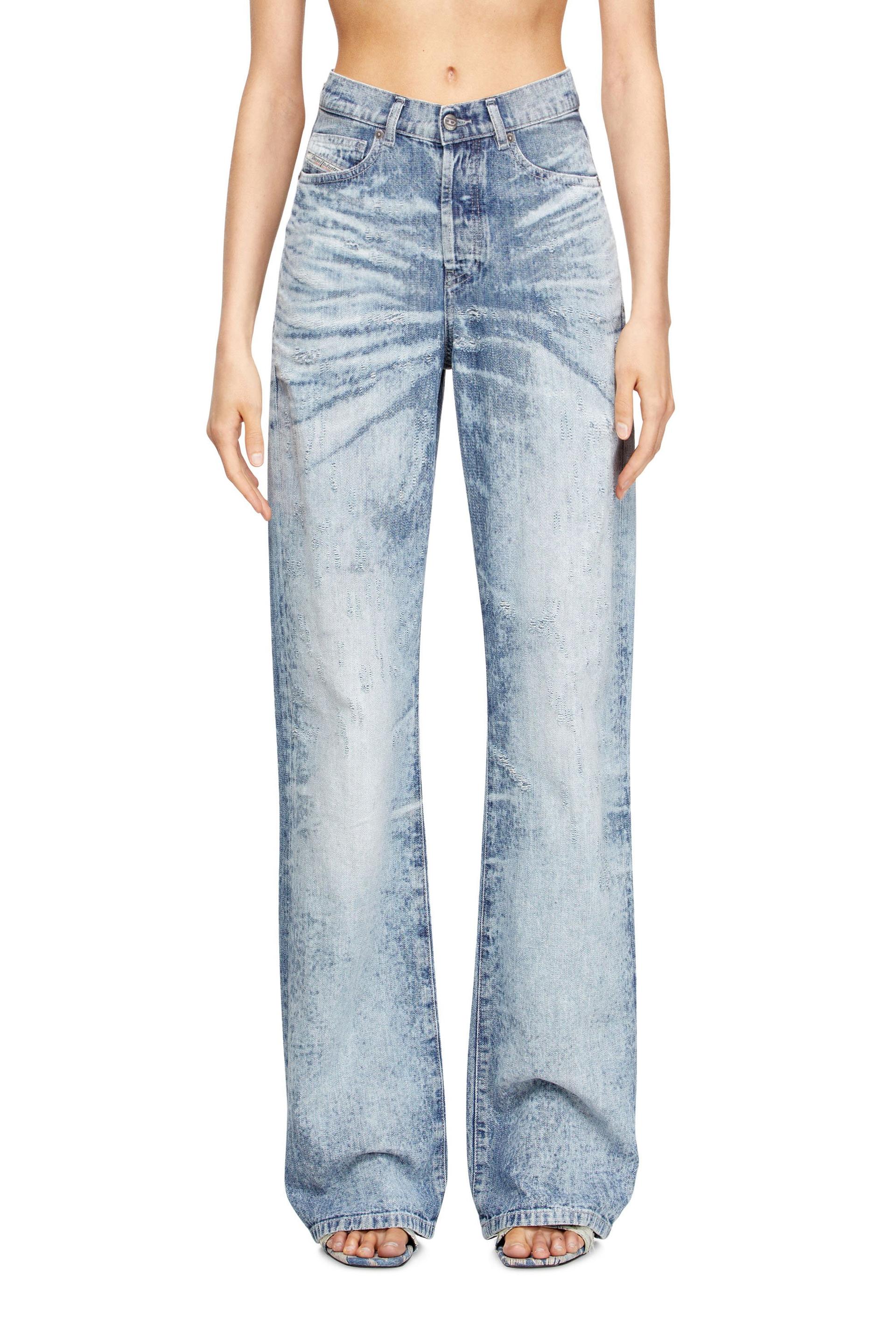 diesel - regular jeans - 1971 d-sent - jeans - woman - blue