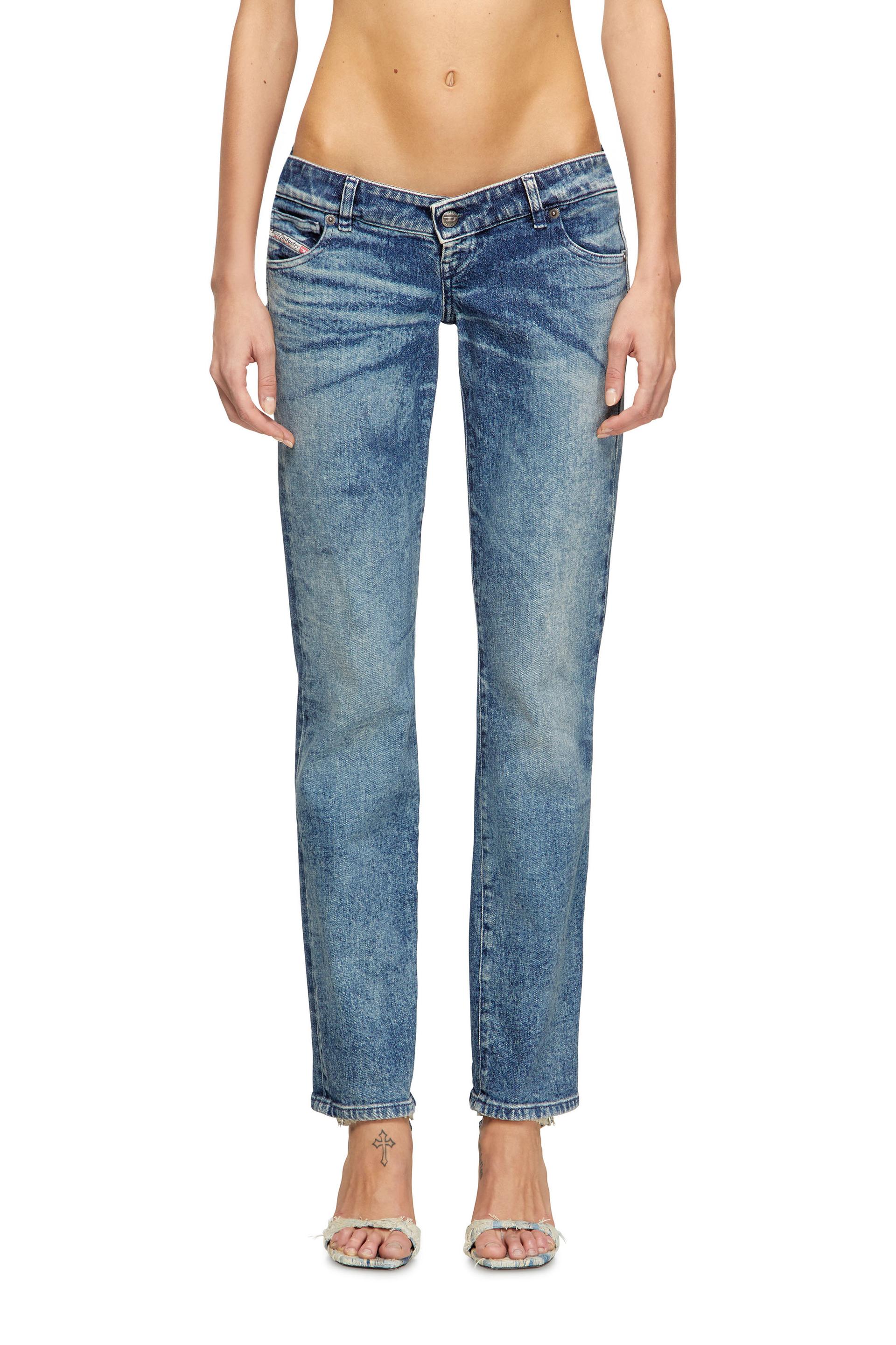 diesel - regular jeans - d-waisty - jeans - woman - blue