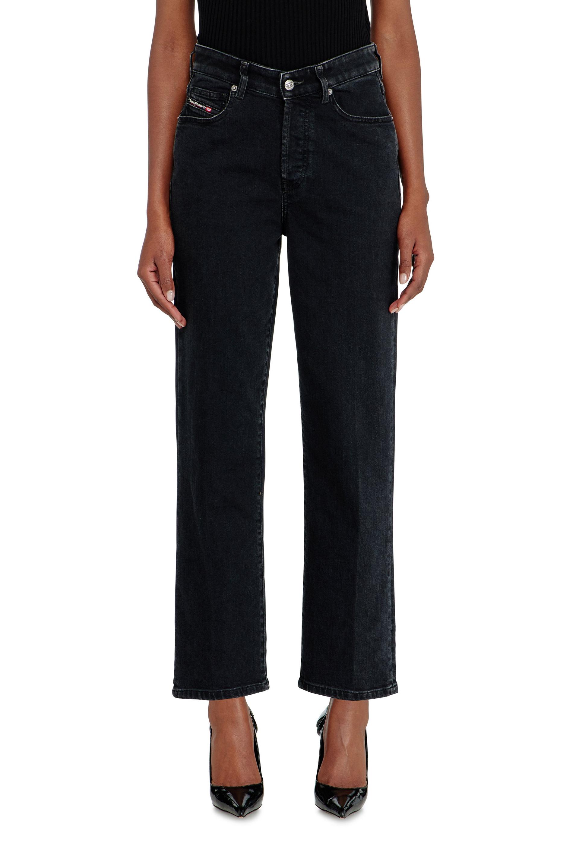 diesel - regular jeans high waist 1981 d-went - jeans - woman - black