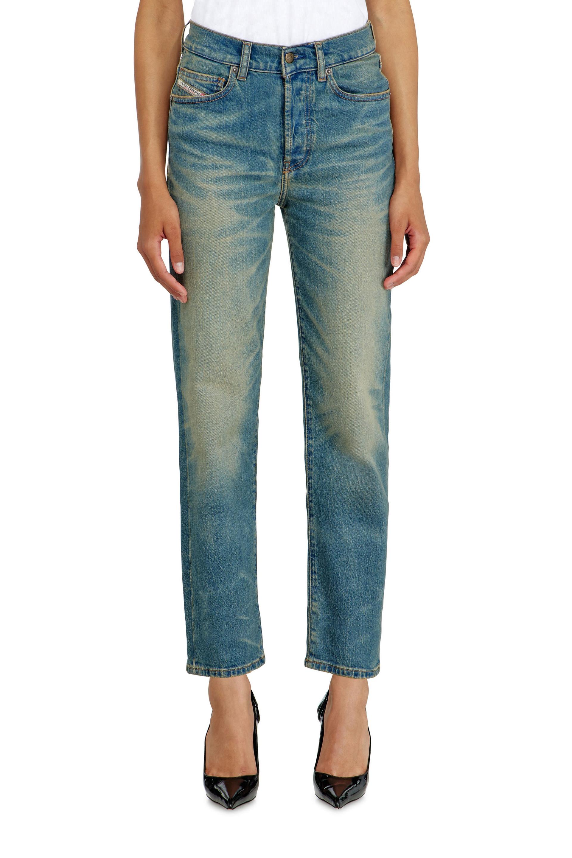 diesel - regular jeans high waist 1981 d-went - jeans - woman - blue