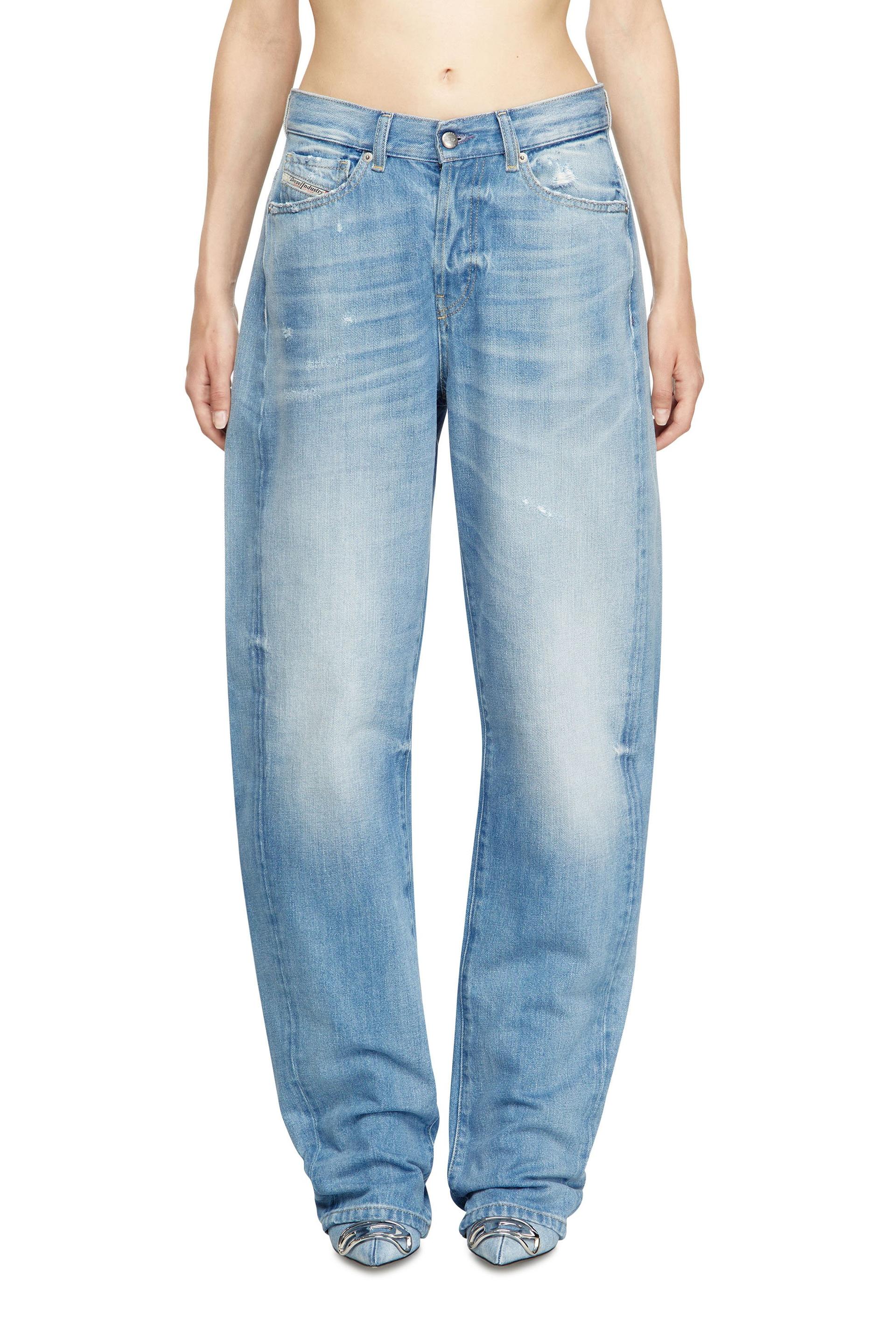 diesel - relaxed jeans - 1974 d-ellz - jeans - woman - blue