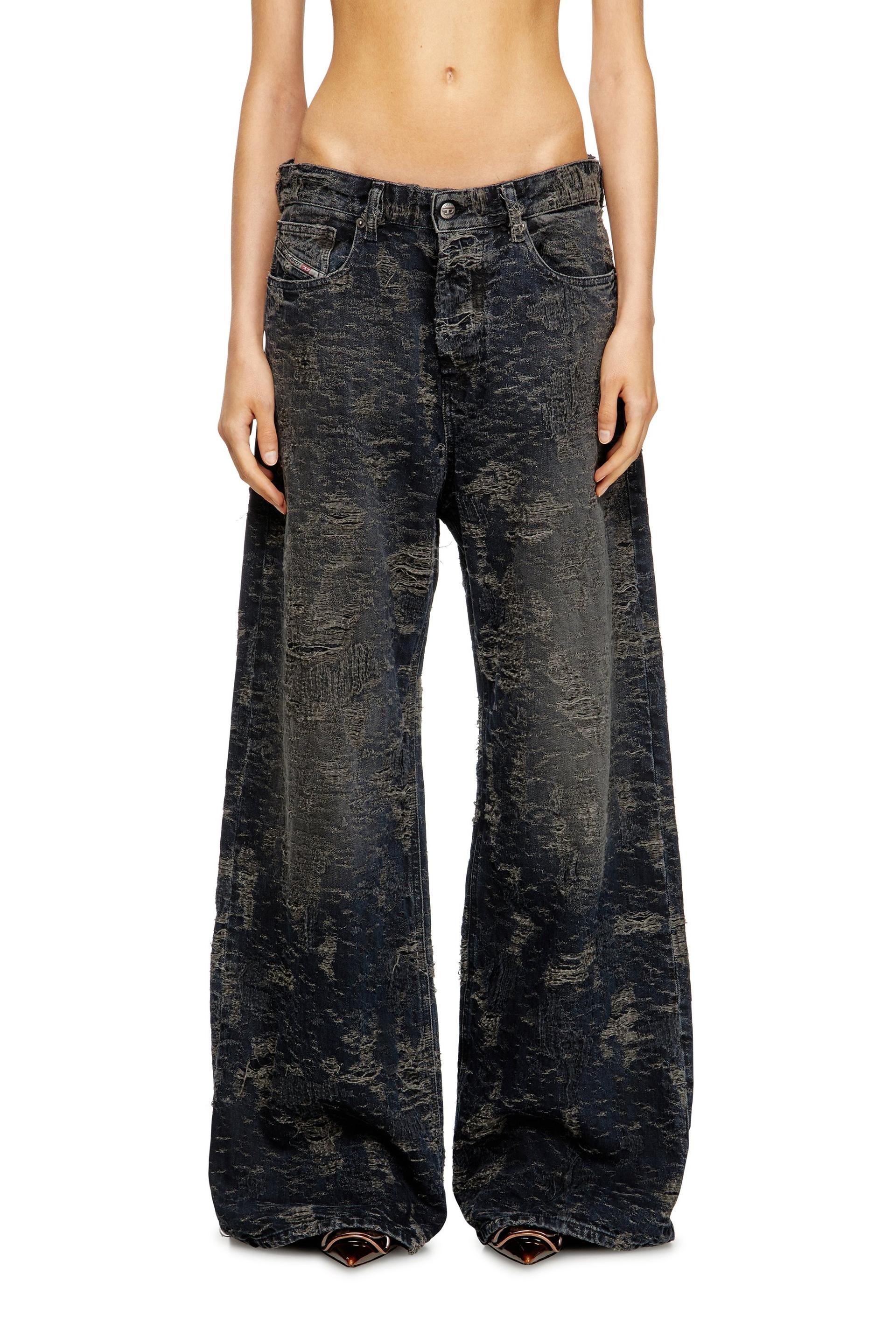 diesel - relaxed jeans - 1996 d-sire - jeans - woman - black