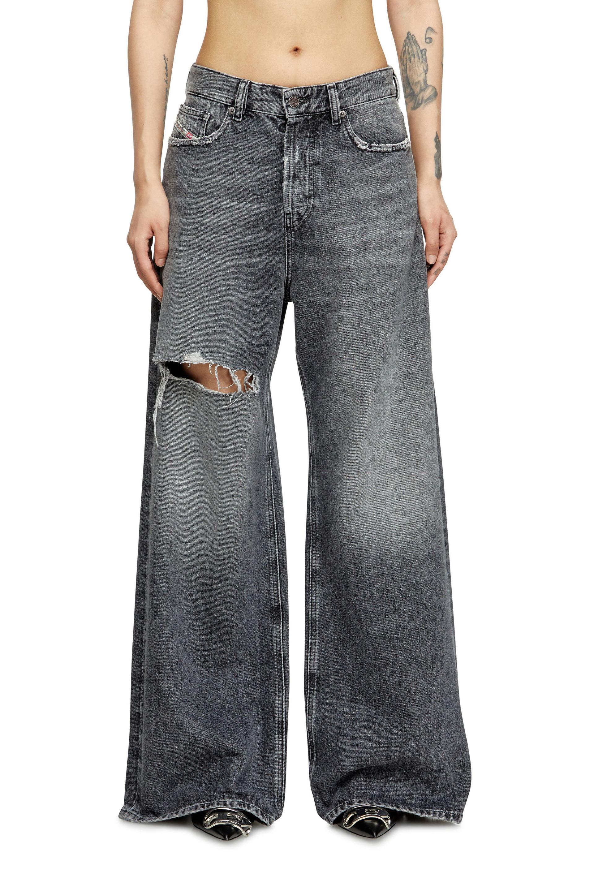 diesel - relaxed jeans - 1996 d-sire - jeans - woman - black