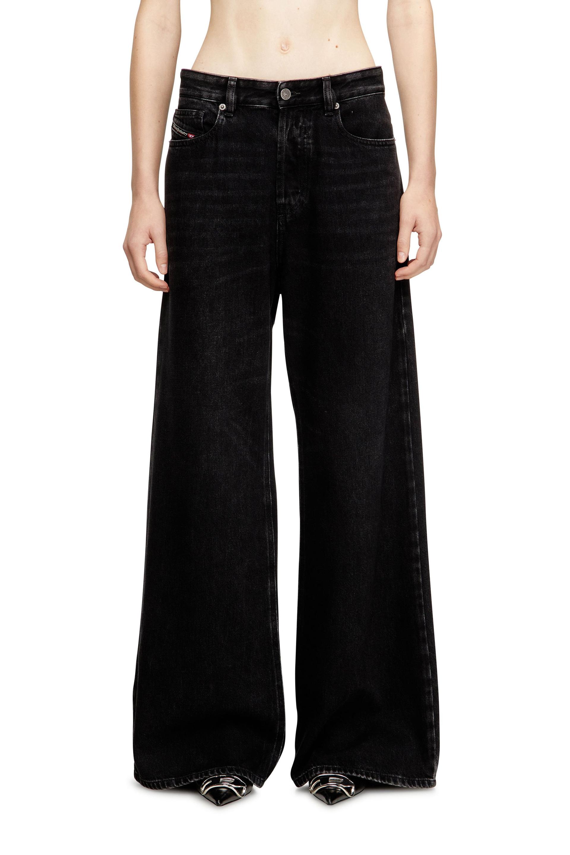 diesel - relaxed jeans - 1996 d-sire - jeans - woman - black