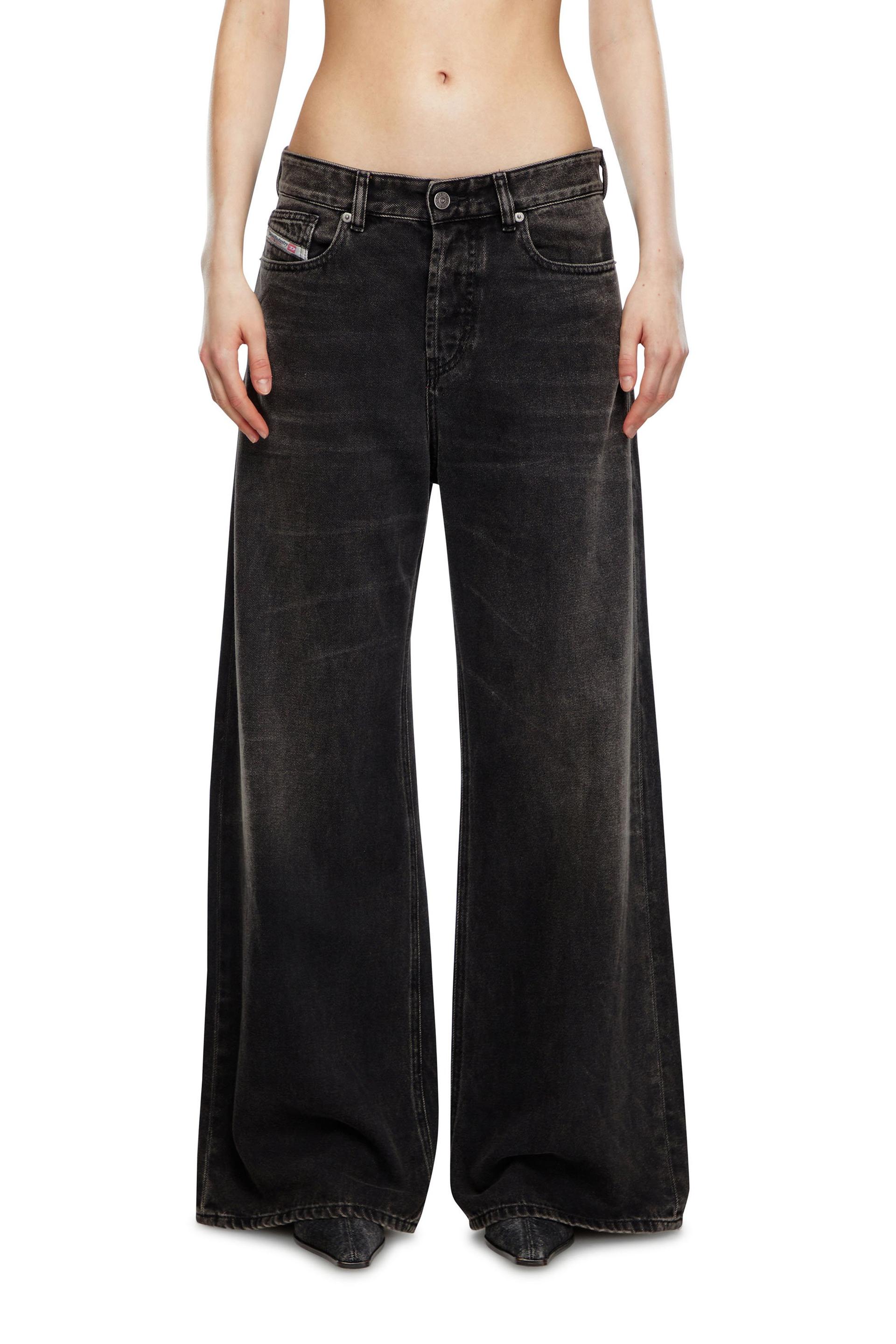 diesel - relaxed jeans - 1996 d-sire - jeans - woman - black