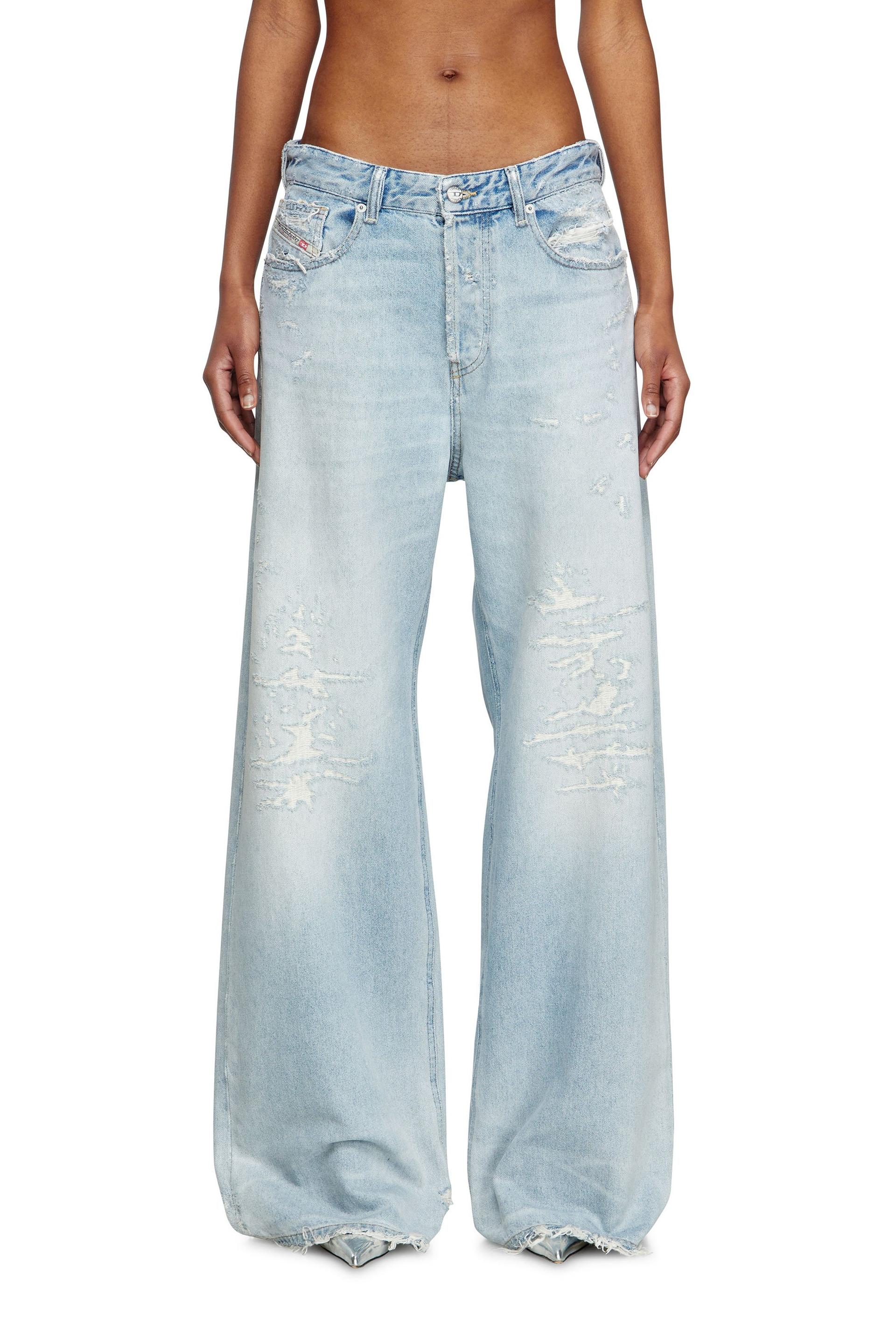 diesel - relaxed jeans - 1996 d-sire - jeans - woman - blue