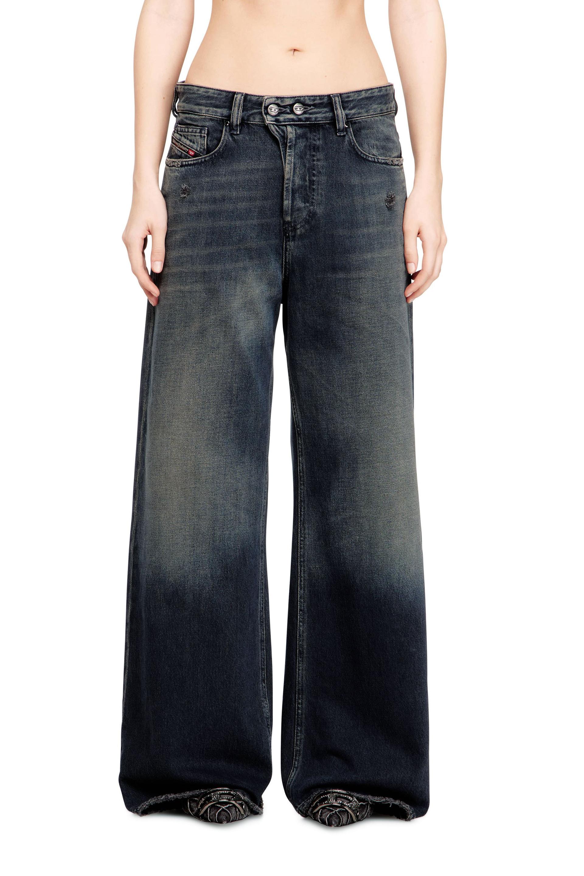diesel - relaxed jeans - 1996 d-sire - jeans - woman - blue
