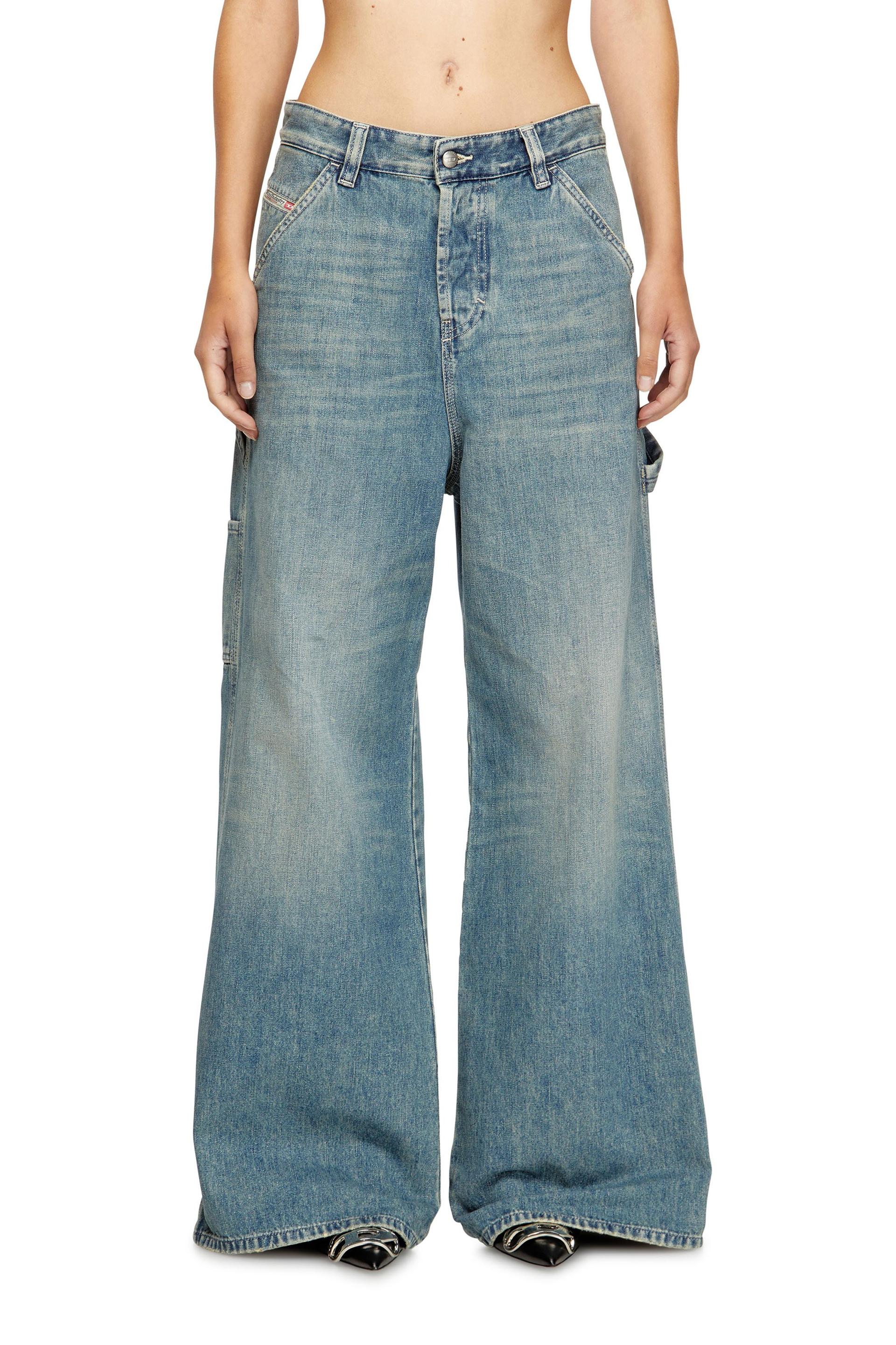 diesel - relaxed jeans - 1996 d-sire - jeans - woman - blue