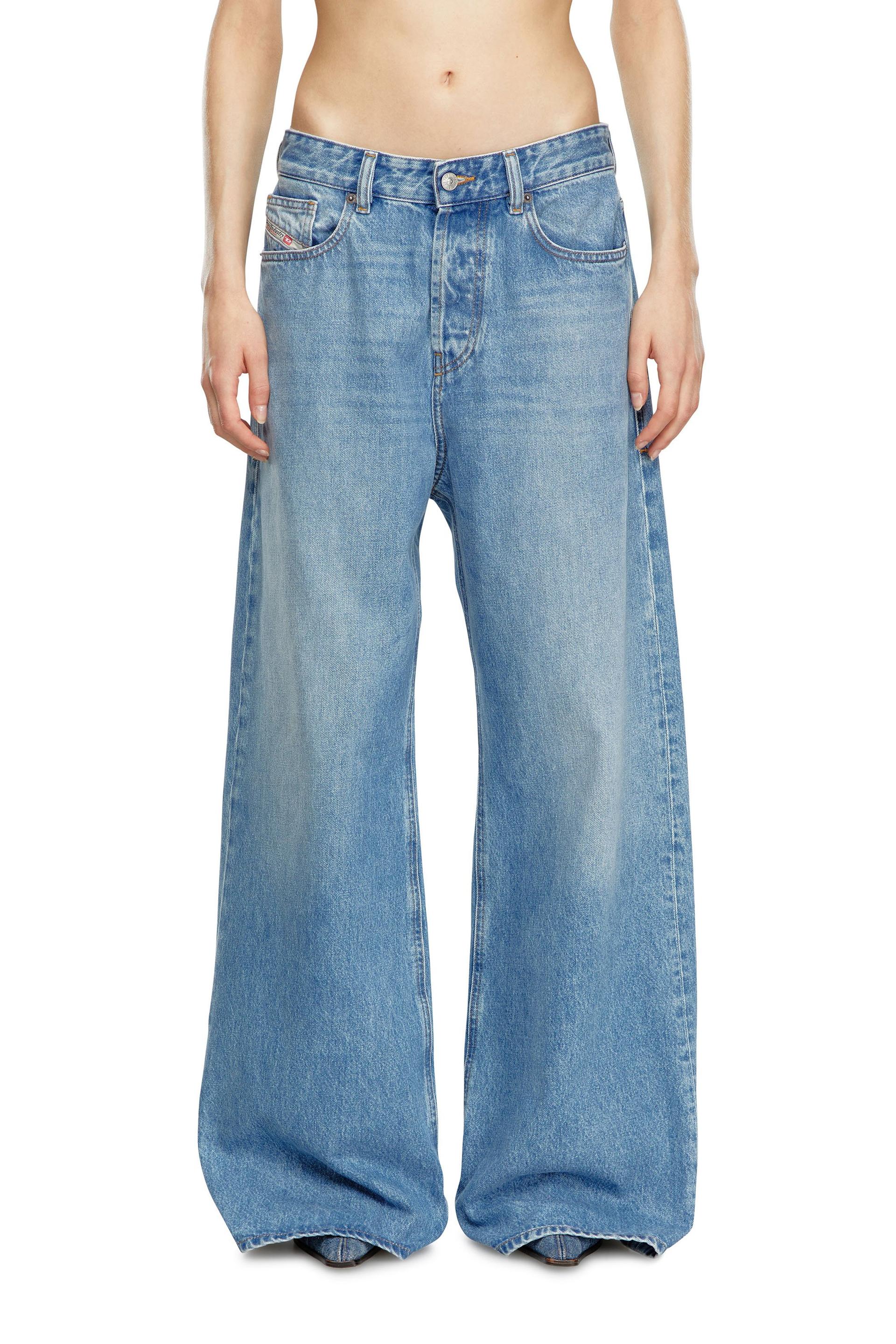 diesel - relaxed jeans - 1996 d-sire - jeans - woman - blue